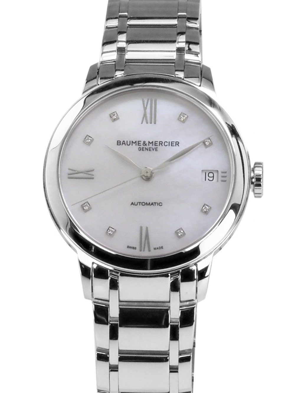 Baume & Mercier Luxusuhr Swiss Made Damen Uhr M0A10496 Classima Ø 34 mm Classima, ETA2892-1, Glasboden, Diamanten