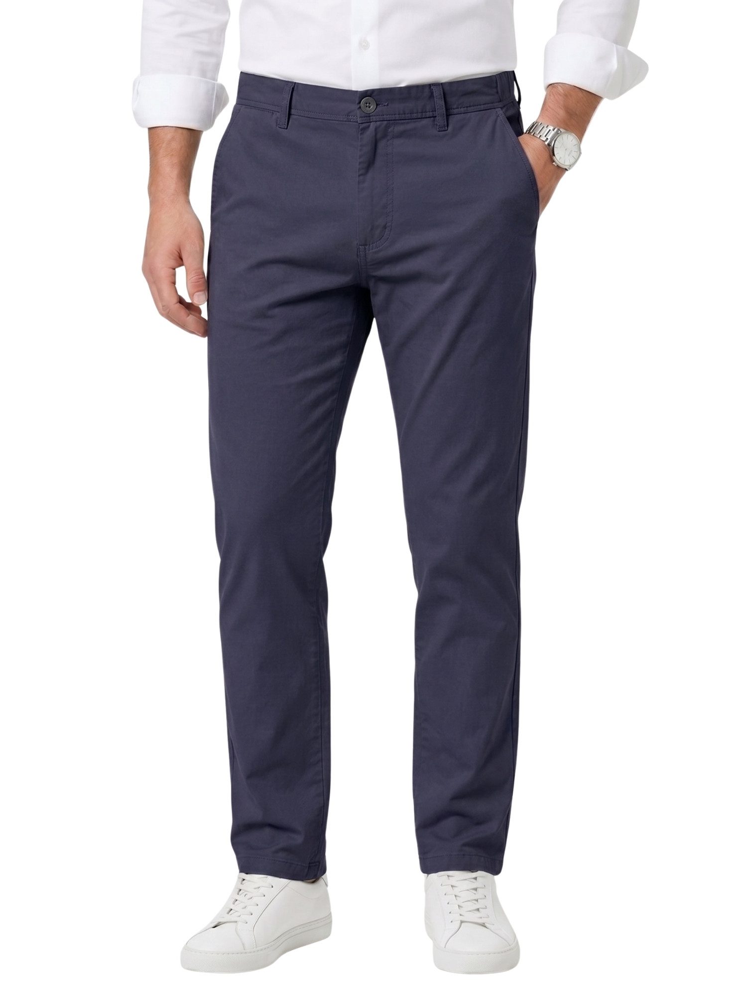 COMEOR Chinohose Urban Flex Modern Fit Baumwollhose (1 Hose) Bequeme Passform mit verstellbarem Kordelzug und praktischen Taschen