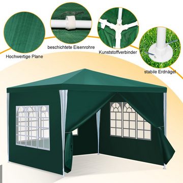 Bettizia Pavillon Pavillon Wasserdichtes Partyzelt Gartenzelt Stabile Pavillion 3x3/3x6m