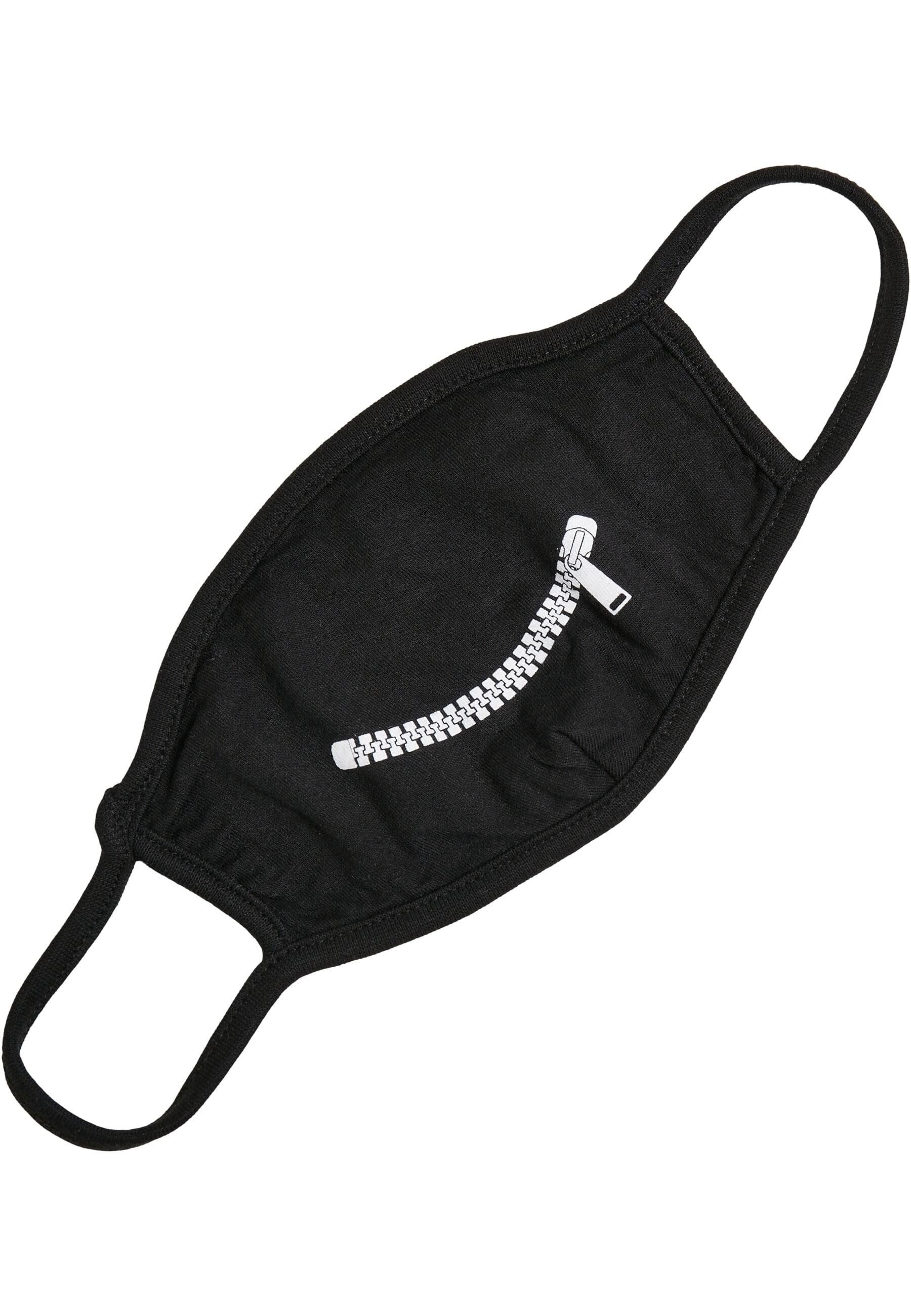 Mund-Nasen-Maske MisterTee Unisex Zip Smile Face Mask