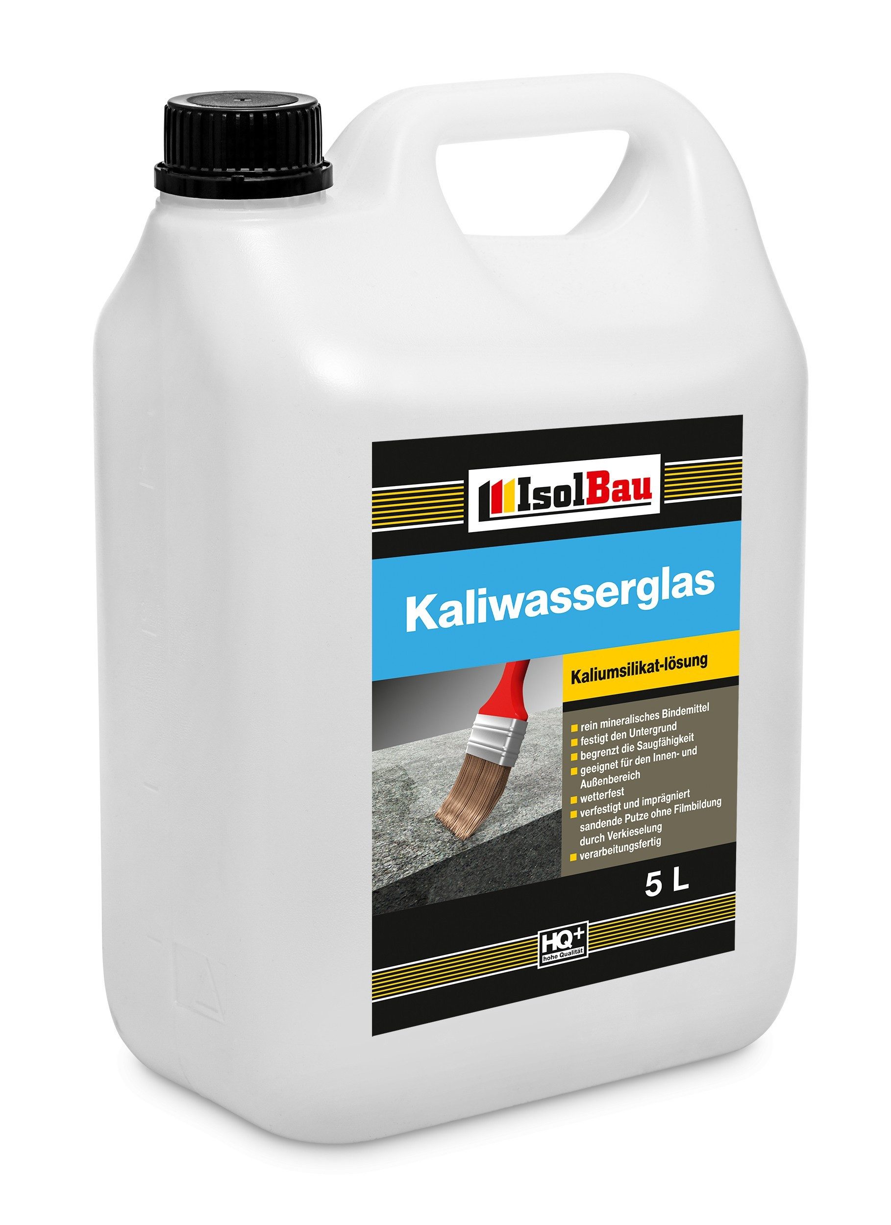 None Grundierfarbe Isolbau Kaliwasserglas 28/30° - 80 Liter Wetterfest für Innen, Ideal als Untergrund für alle Silikatfarben, verarbeitungsfertig