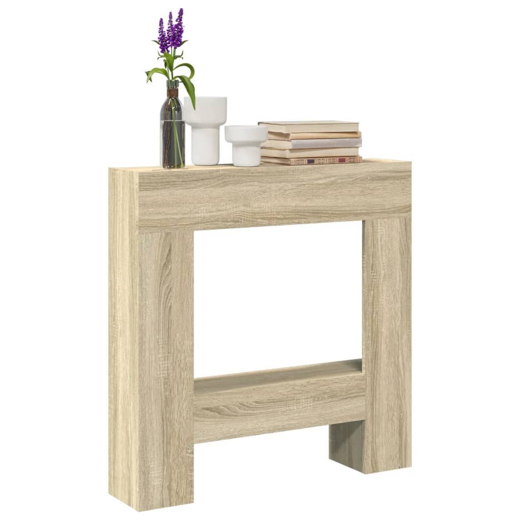 vidaXL Kaminumbauschrank Kaminumrandung Sonoma-Eiche 81x18x82 cm Holzwerkstoff