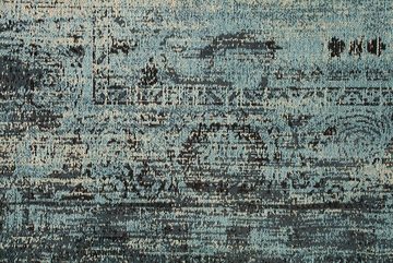 Teppich OLD MARRAKESCH 240x160cm antik blau, riess-ambiente, rechteckig, Vintage · im Used-Look · orientalischer Stil · Wohnzimmer
