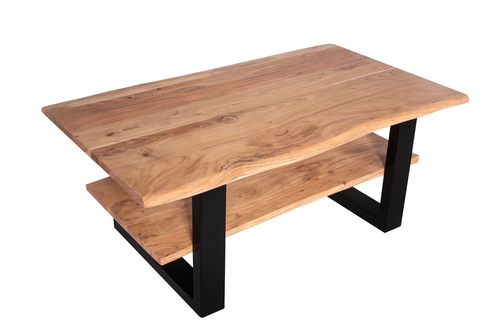 Loreno® Couchtisch Patrick, Baumkante, Akazie massiv, günstig online kaufen