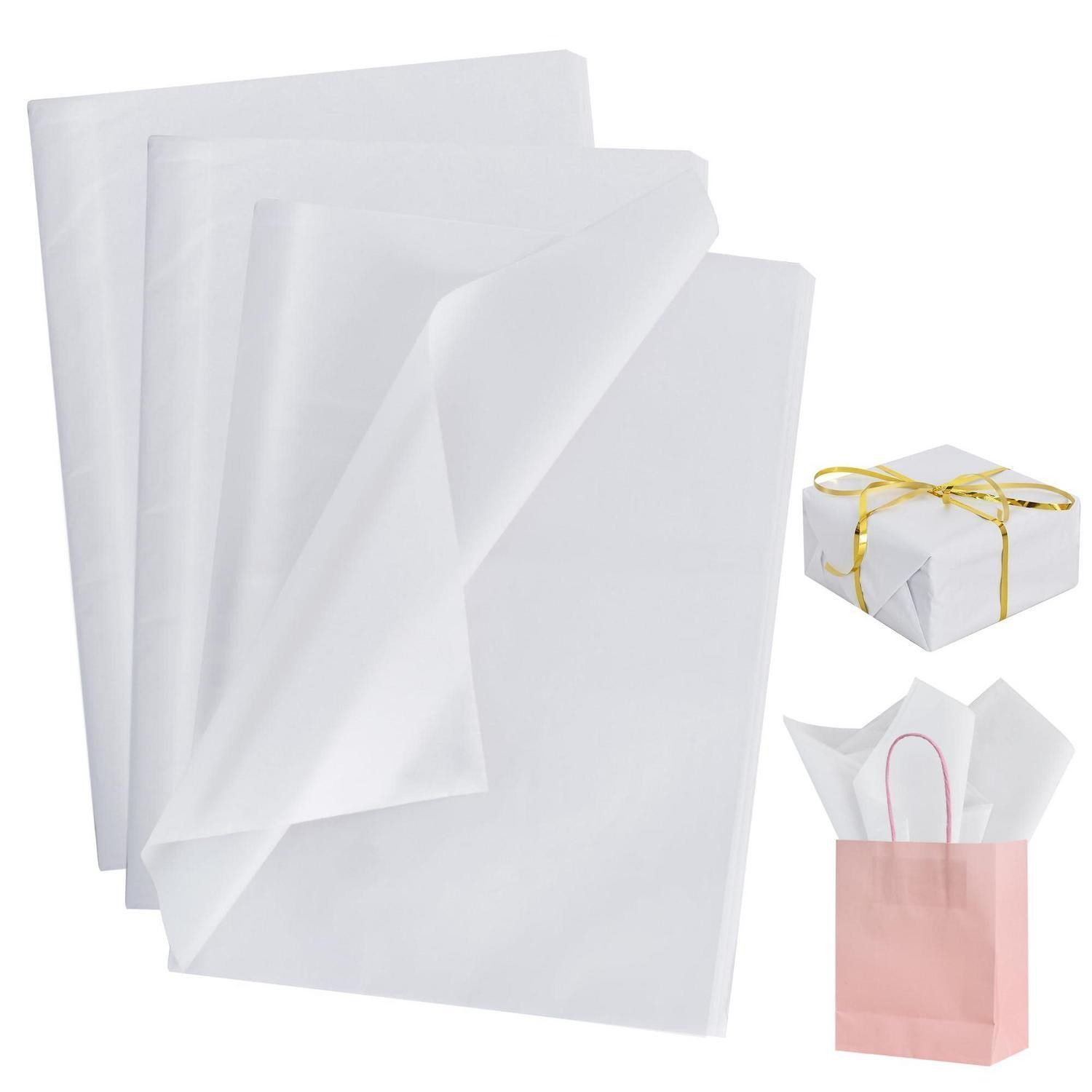LuxusKollektion Geschenkpapier Geschenkpapier 100 Blatt 50x35 cm Weiss
