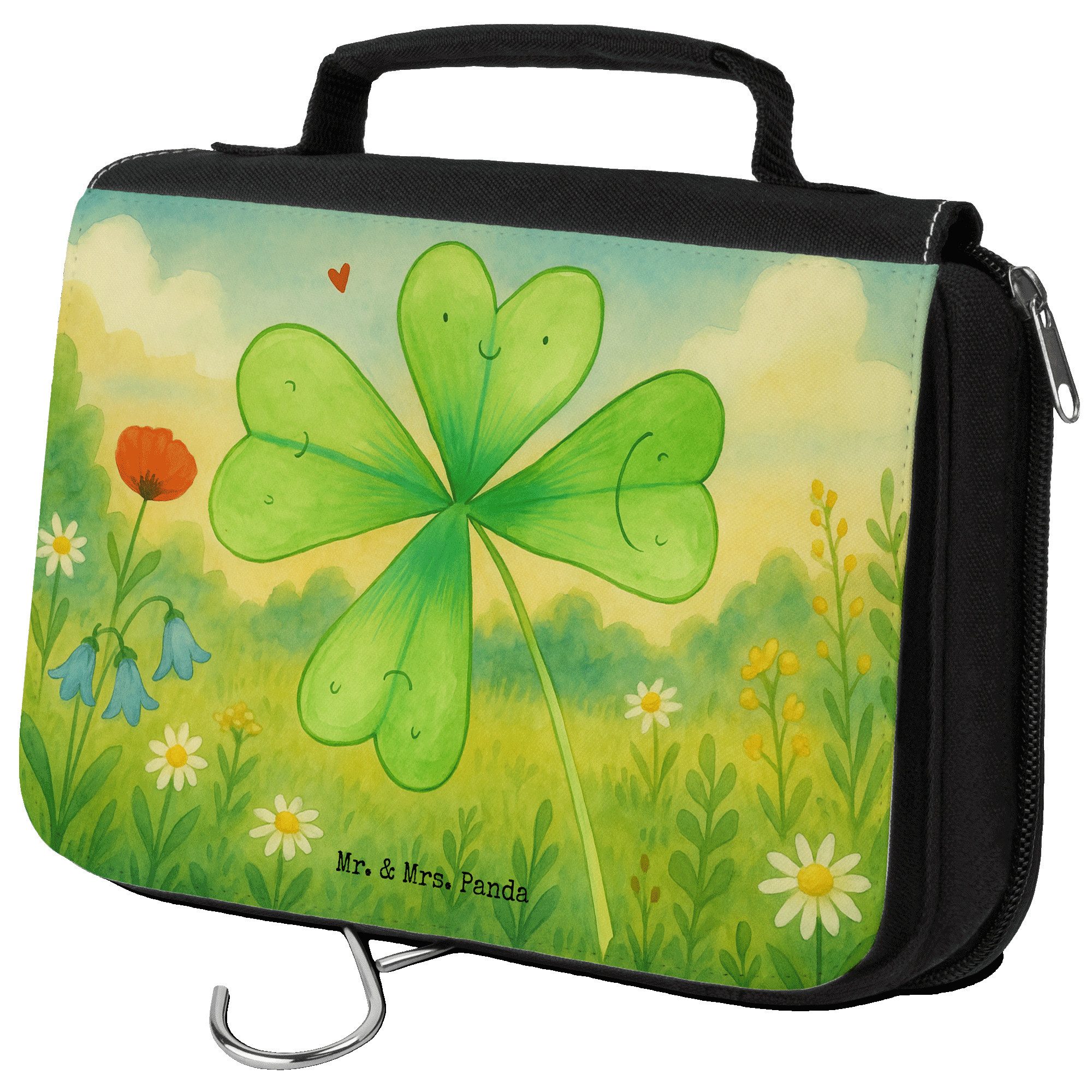 Kulturbeutel Blume Kleeblatt Design, kosmetiktäschchen, Weiß, kosmetiktäschchen, G