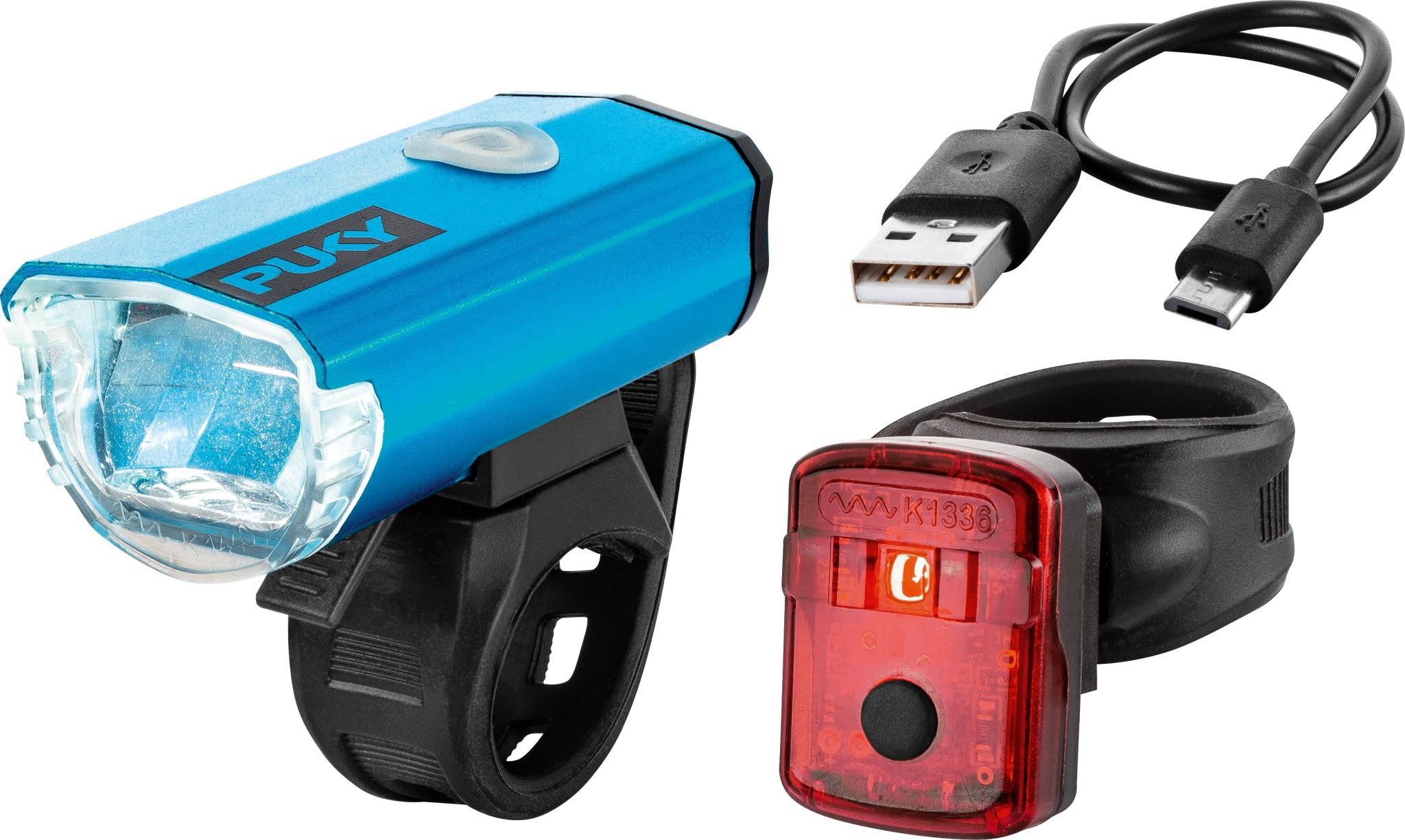 Puky Fahrradbeleuchtung PUKY Beleuchtungs-Set LUMI blue