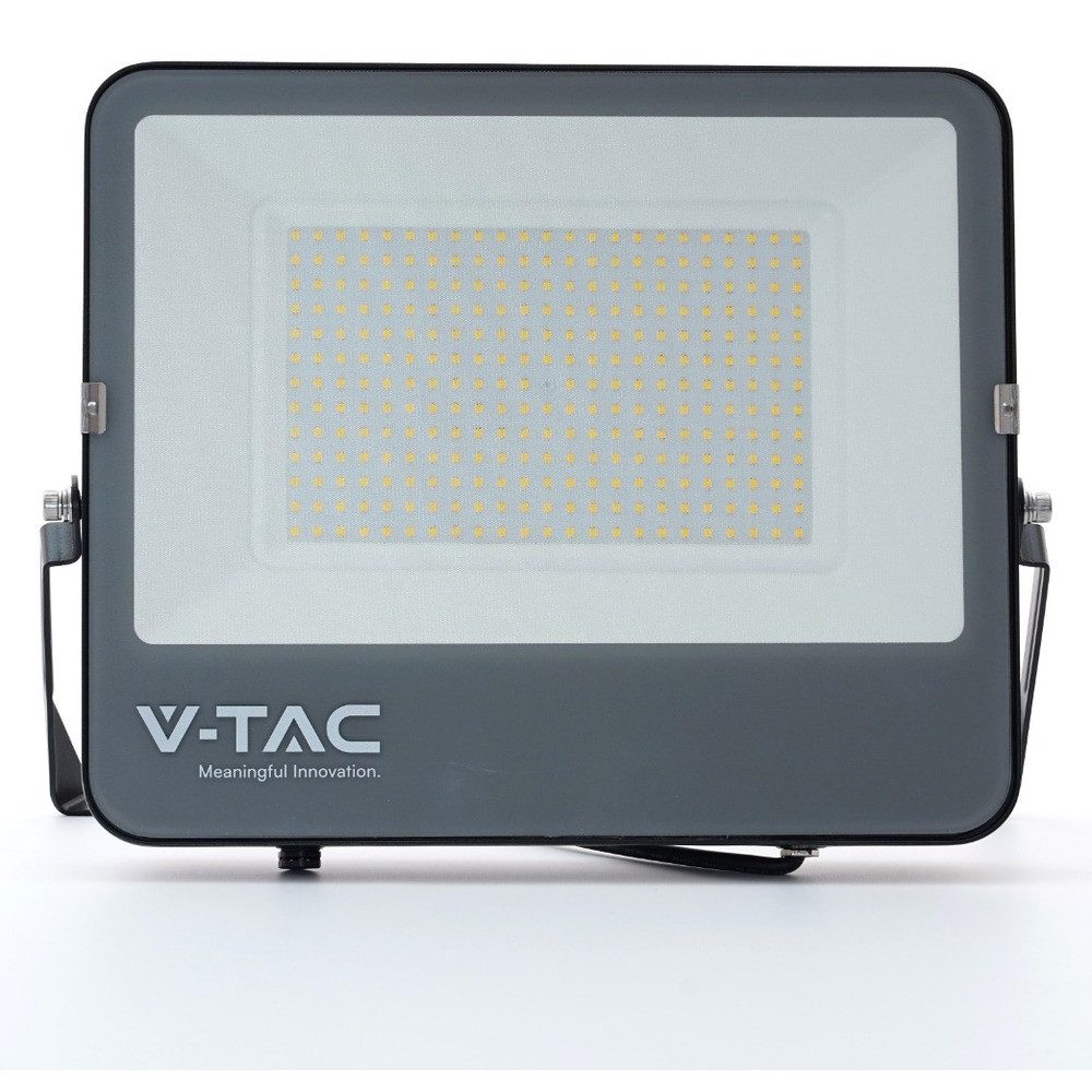 V-TAC LED Flutlichtstrahler, LED-Leuchtmittel fest verbaut, Neutralweiß, LED Flutlicht Wandlampe Strahler Alu verstellbar schwarz L 40,25 cm