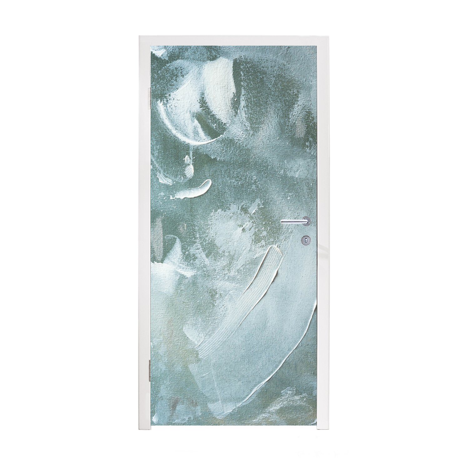 MuchoWow Türtapete Acrylfarbe - Abstrakt - Design, Matt, bedruckt, (1 St), Fototapete für Tür, Türaufkleber, 75x205 cm