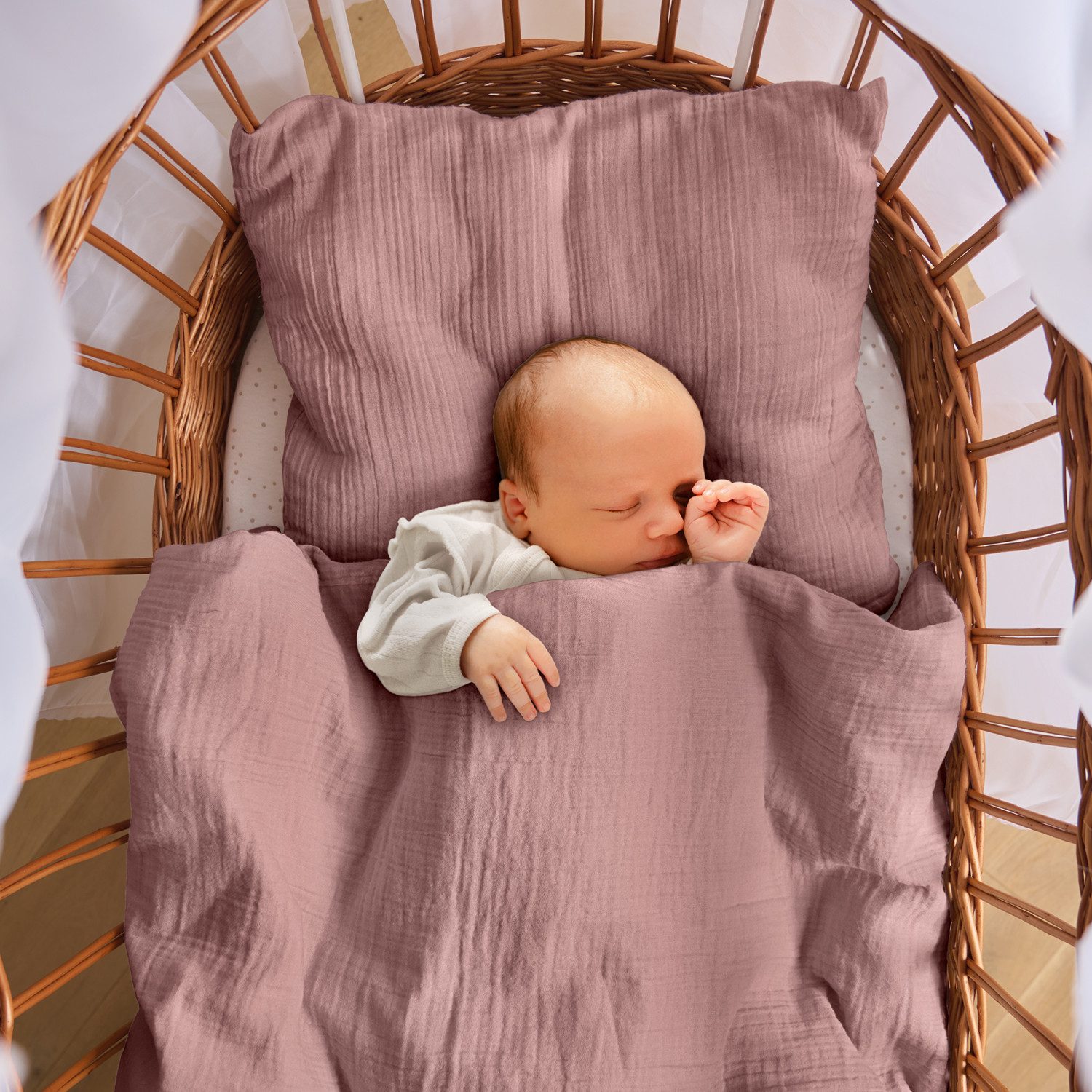 Laleni Kinderbettwäsche Kinderbettwäsche aus Baumwolle - Musselin Bettwäsche, Oeko-TEX zertifizierte Bettwäsche Sommer