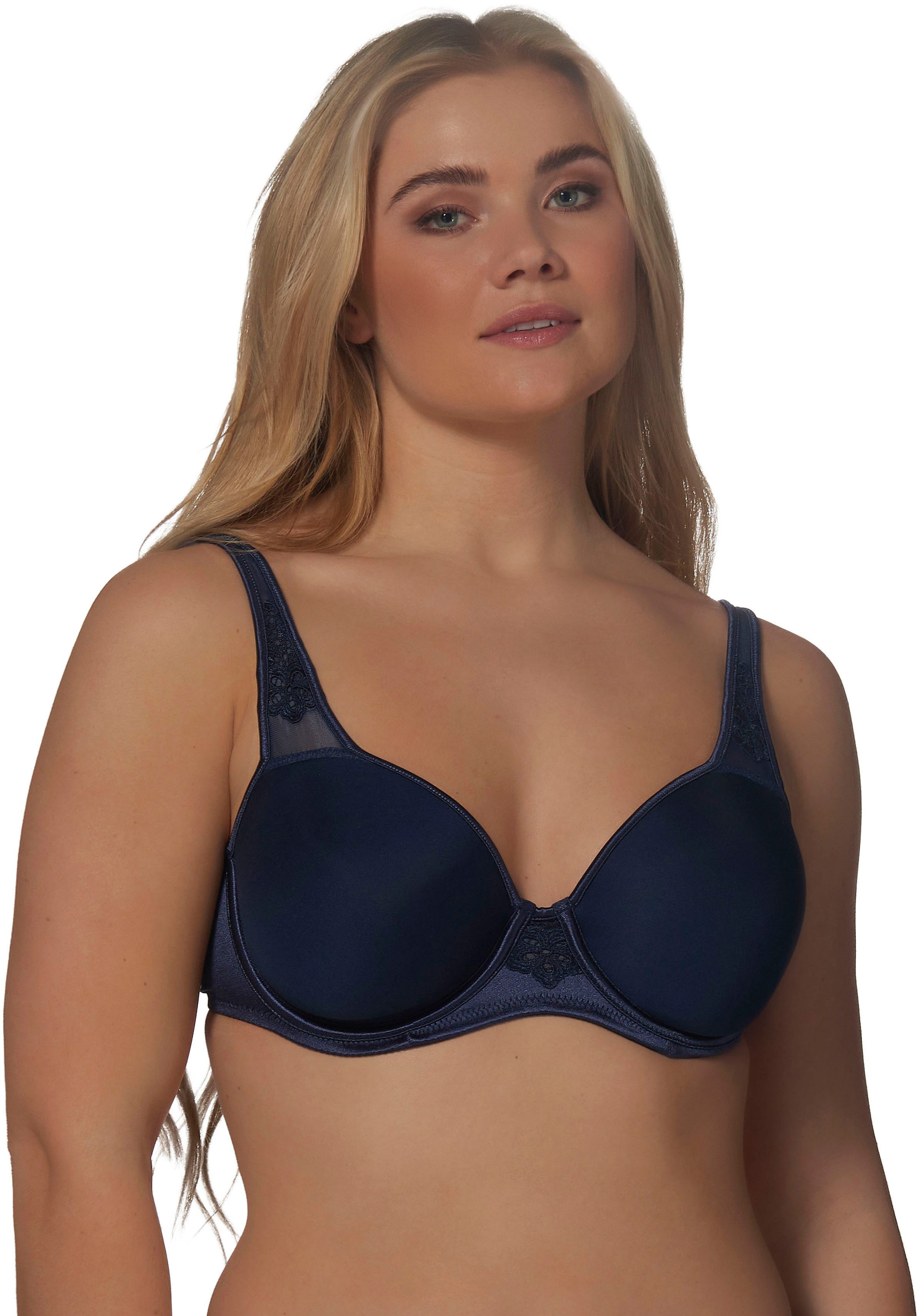 Elbrina Bügel-BH Spacer Bra vorgeformte Cups, breite Träger, mit Bügel, mit Spitze, feminin