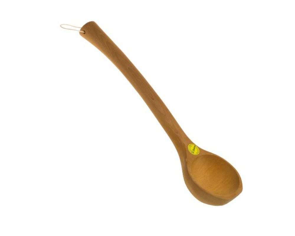 Finnsa® GmbH Schöpfkelle Löylykelle Finnische Luxus Saunakelle 46 cm lang Thermoholz