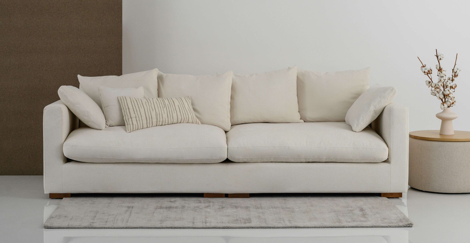 Home affaire Big-Sofa Comfy, extra weich und kuschelig, Füllung mit Federn und Daunen