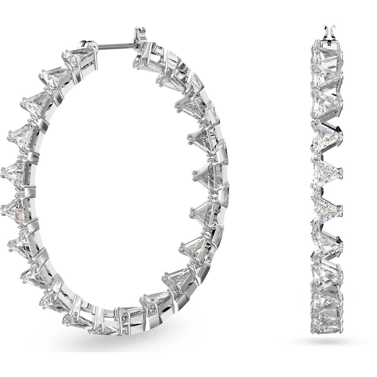 Swarovski Paar Серьги-гвоздики Swarovski Серьги-кольца 5602230 Millenia, Dreieckiger Swarovski Zirkonia, Gr (kein Set, 2-tlg., inkl. edelm Schmucketui)