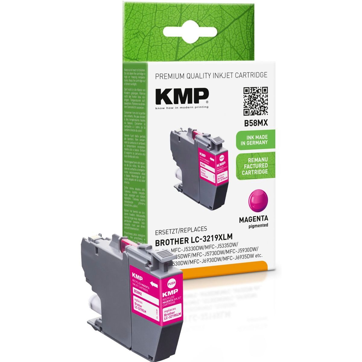 KMP B58MX Tintenpatrone komp. mit Brother Tintenpatrone