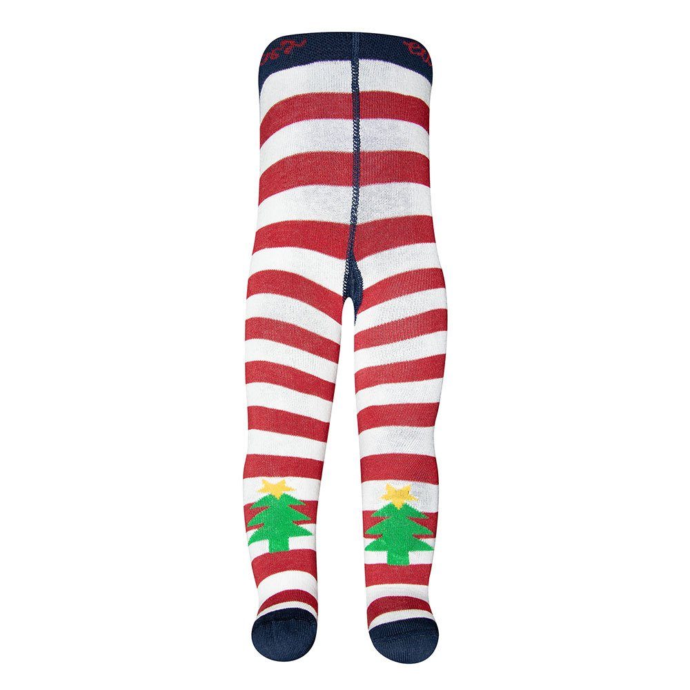 Ewers Strumpfhose Strumpfhose Tannenbaum/Ringel 77% Baumwolle, 20% Polyamid, 3% Elasthan