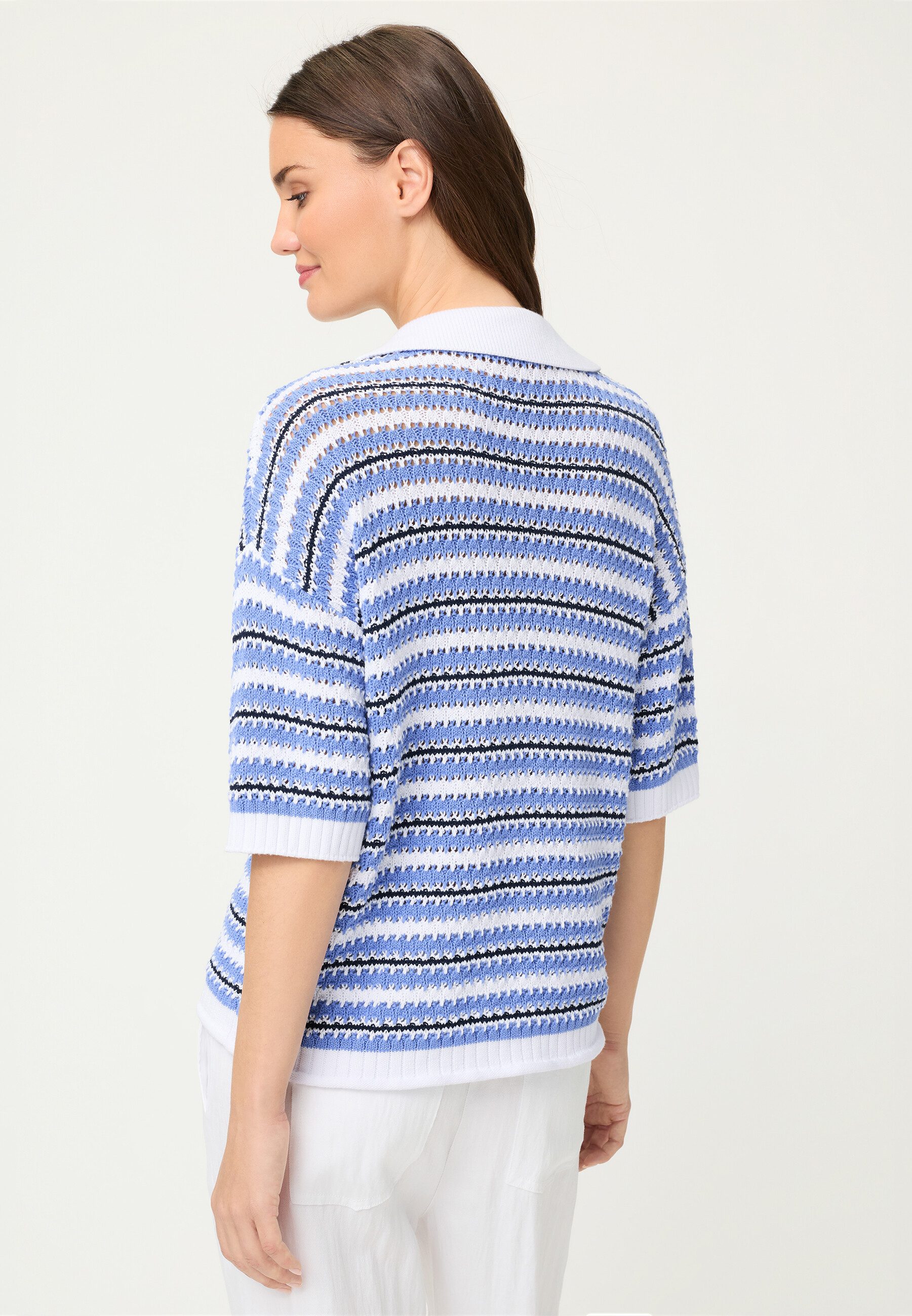 Olsen Strickpullover Pullover mit Streifen-Dessin
