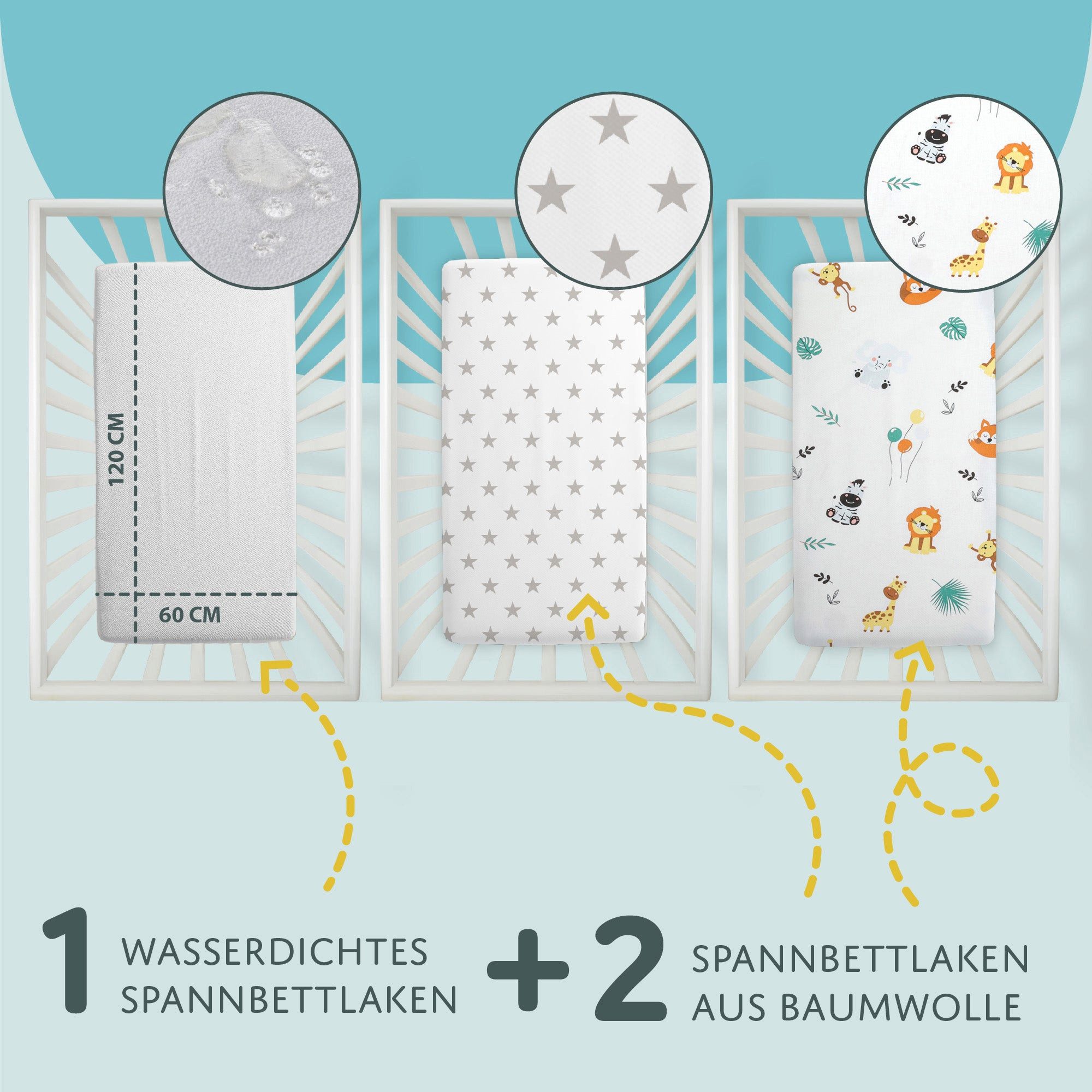 Totsy Baby Spannbettlaken Spannbettlaken Kinderwagen Stubenwagen günstig online kaufen