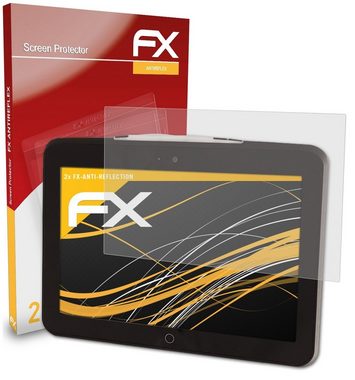 atFoliX Schutzfolie für Onyx Healthcare MD101 10.1 Inch, (2 Folien), Entspiegelnd und stoßdämpfend