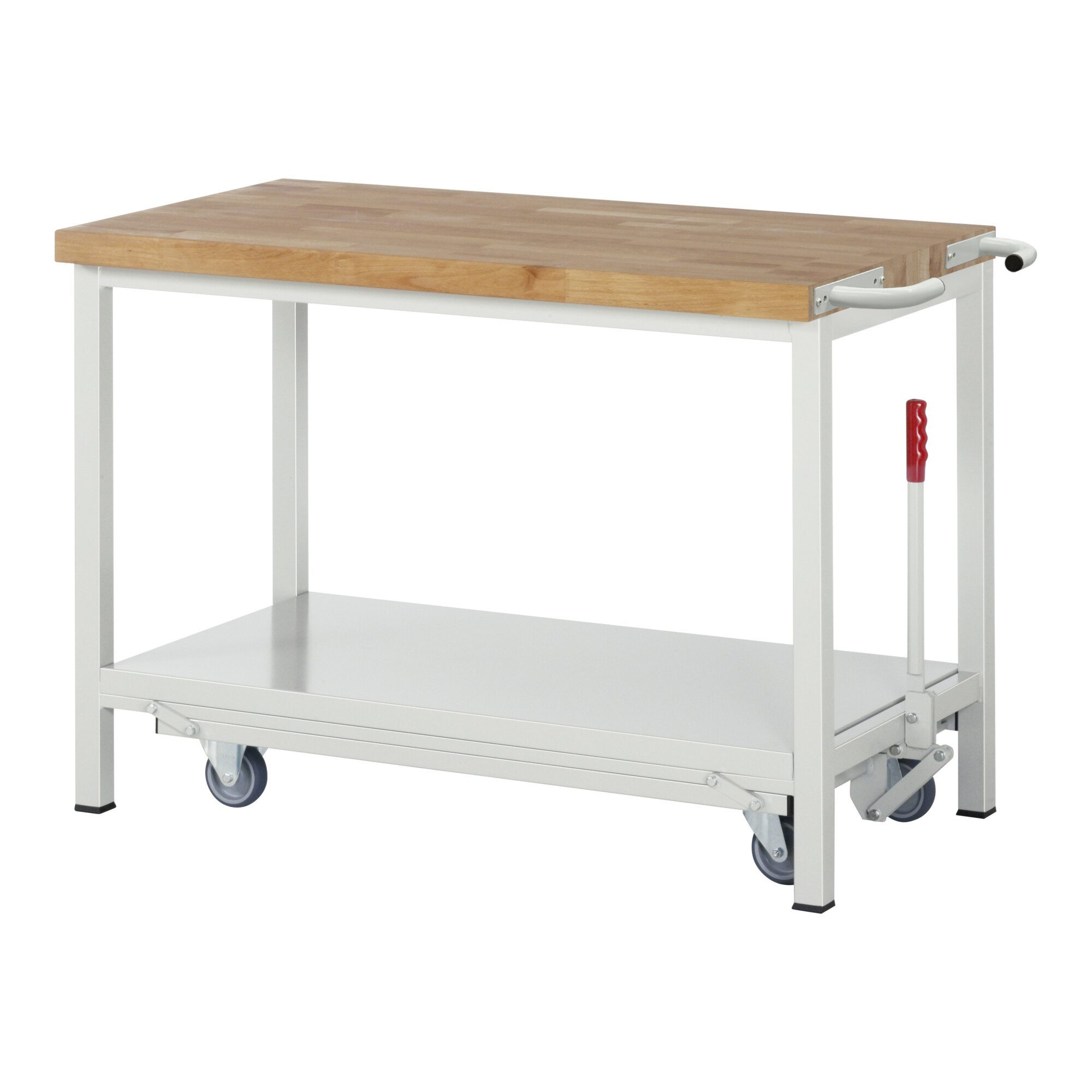RAU Werkbank Rau Werkbank mit absenkbarem Fahrgestell Modell 8000 B 1250 x T 700 x