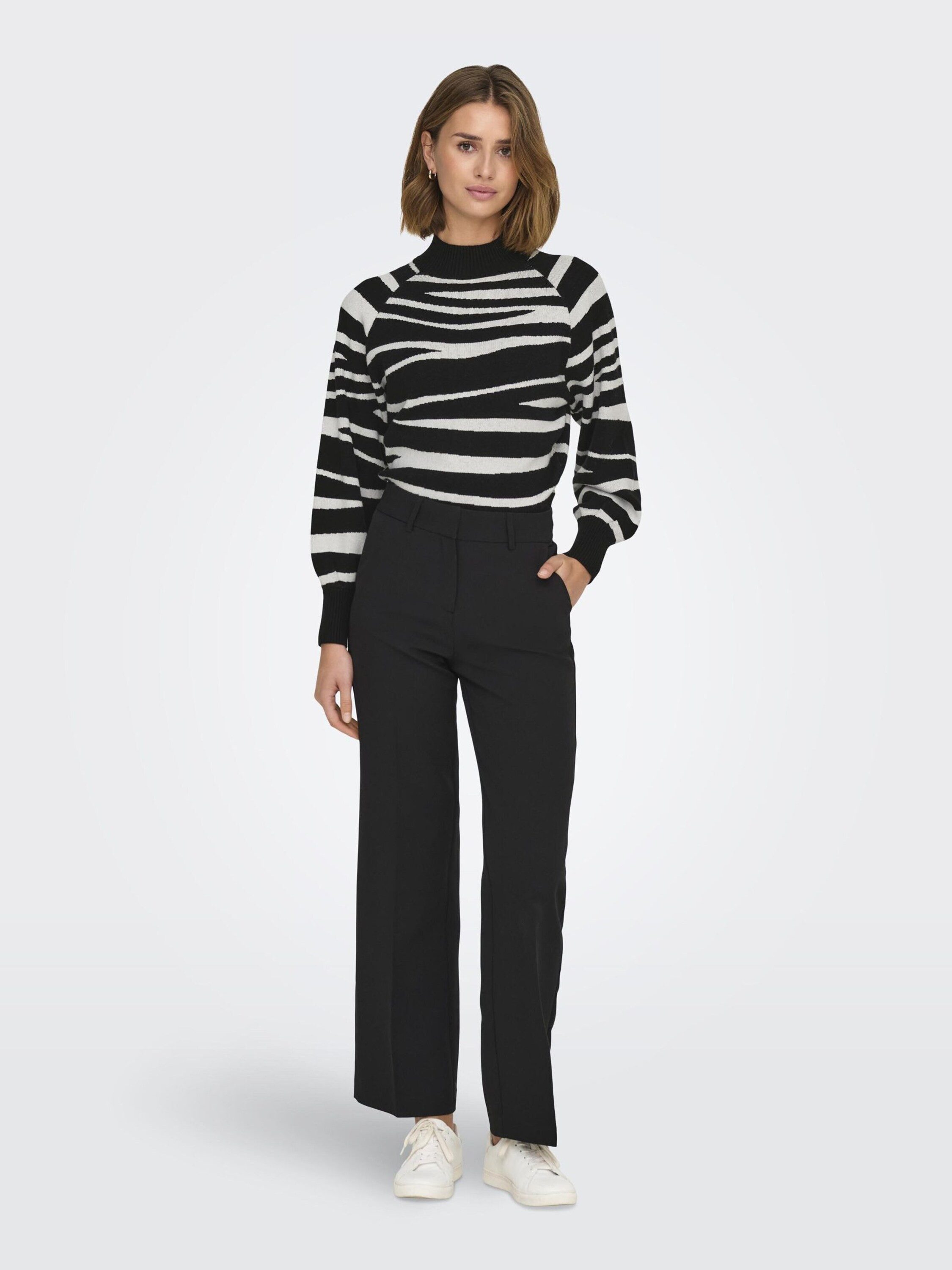 ONLY Strickpullover (1-tlg) Falten