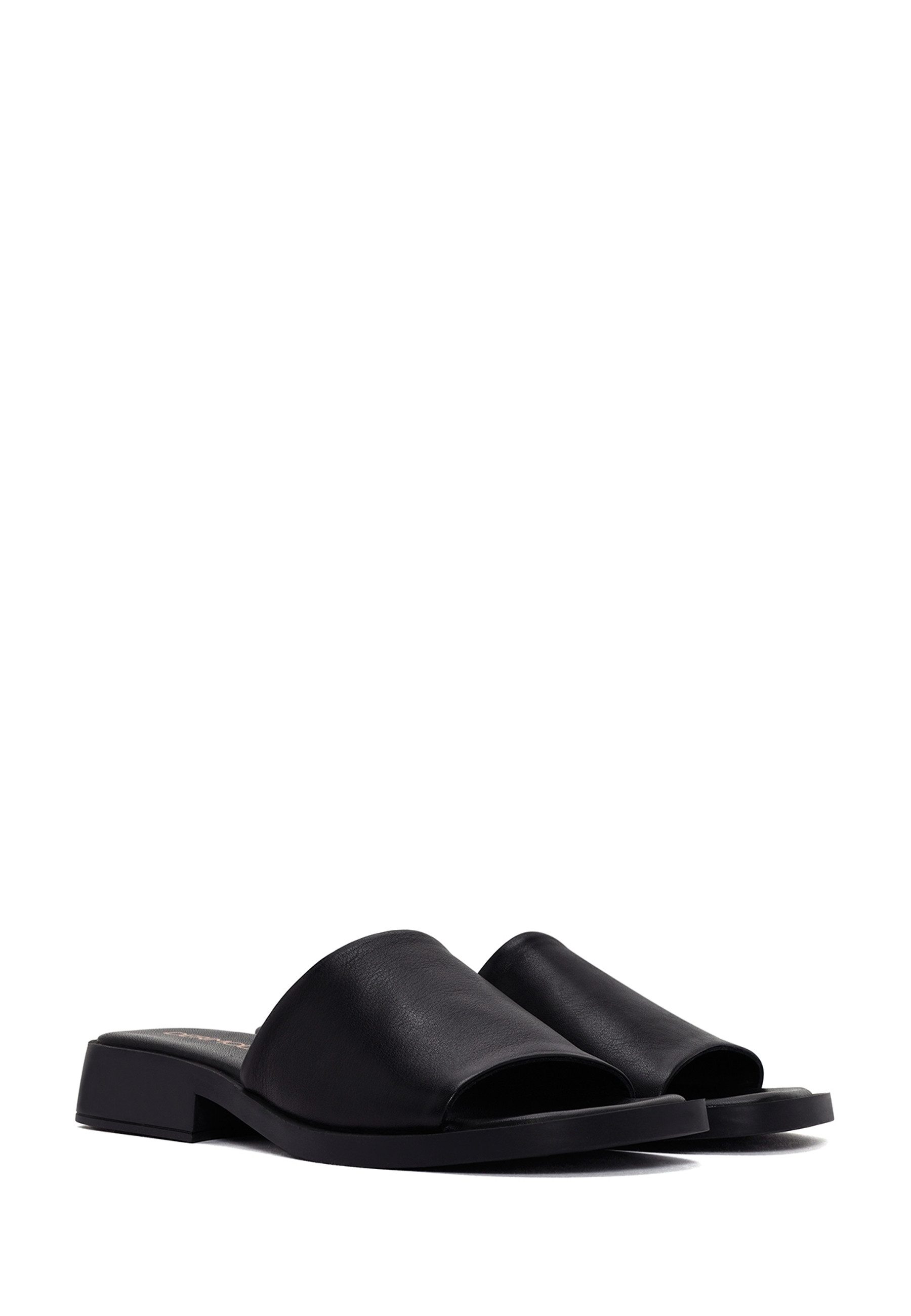 Derimod Pantoletten aus Leder Mules Echtleder, Lederfutter, TPU-Sohle, Slip-on-Stil, Offene Zehenpartie