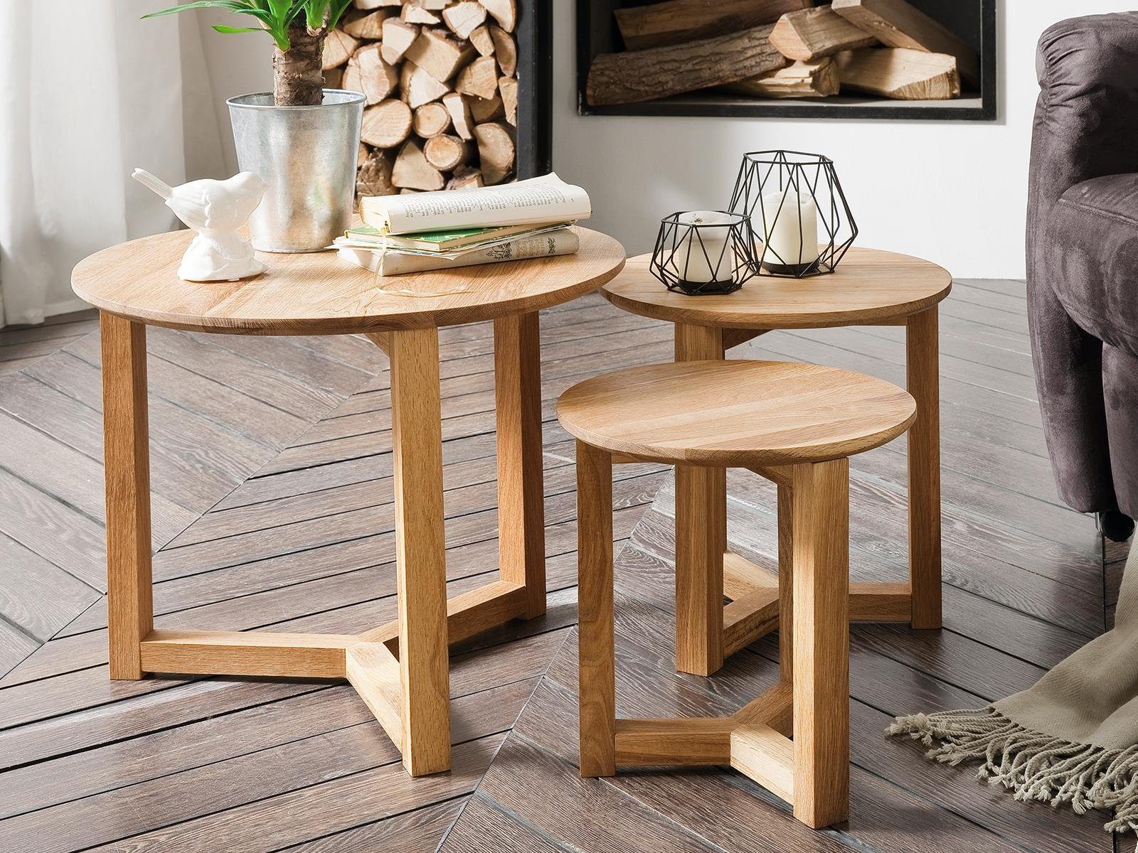 möbelando Satztisch Rich, 115 x 50 x 42 x 50 cm (B/D/H/T) günstig online kaufen