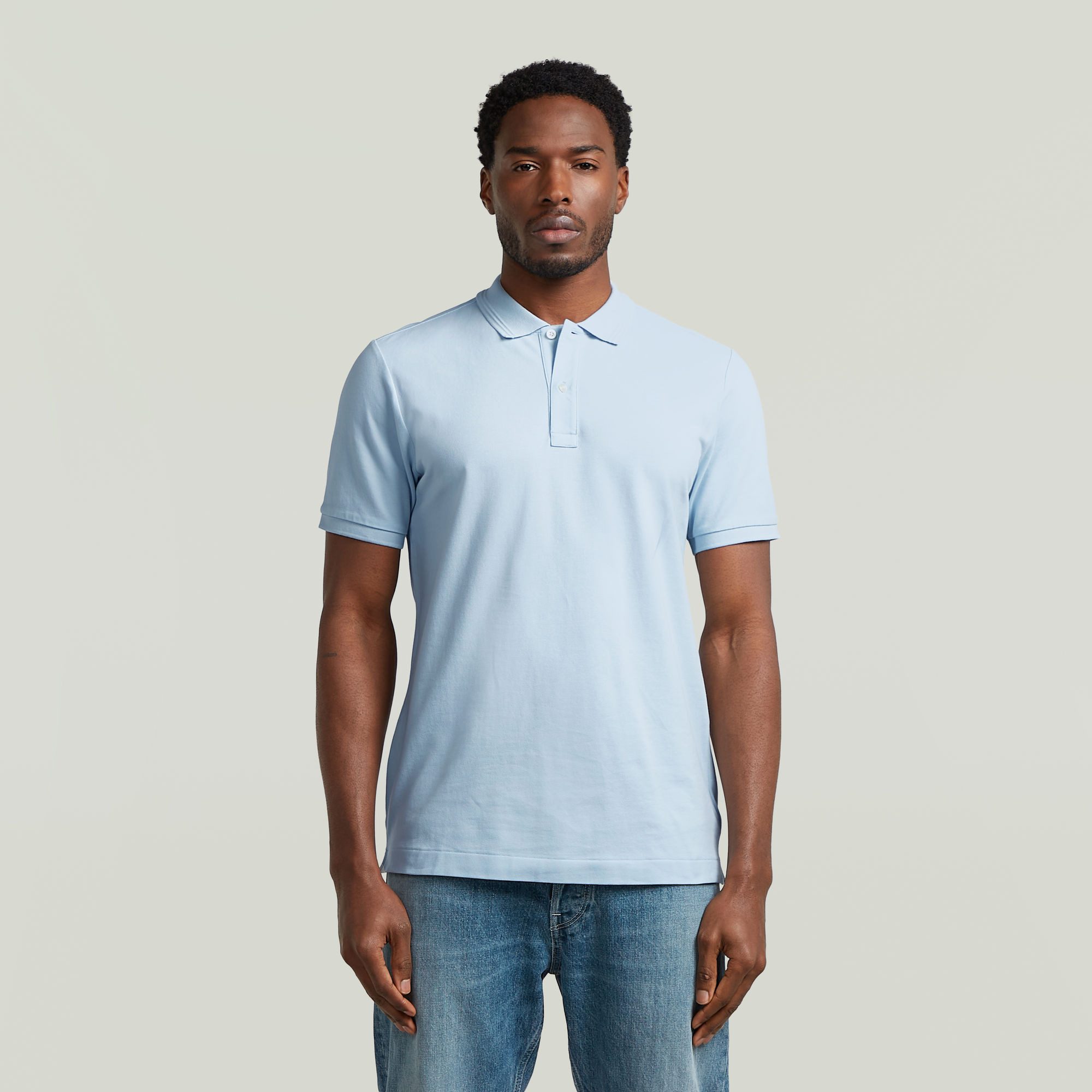 G-STAR Poloshirt Dunda Slim Fit Logostickerei auf der Brust