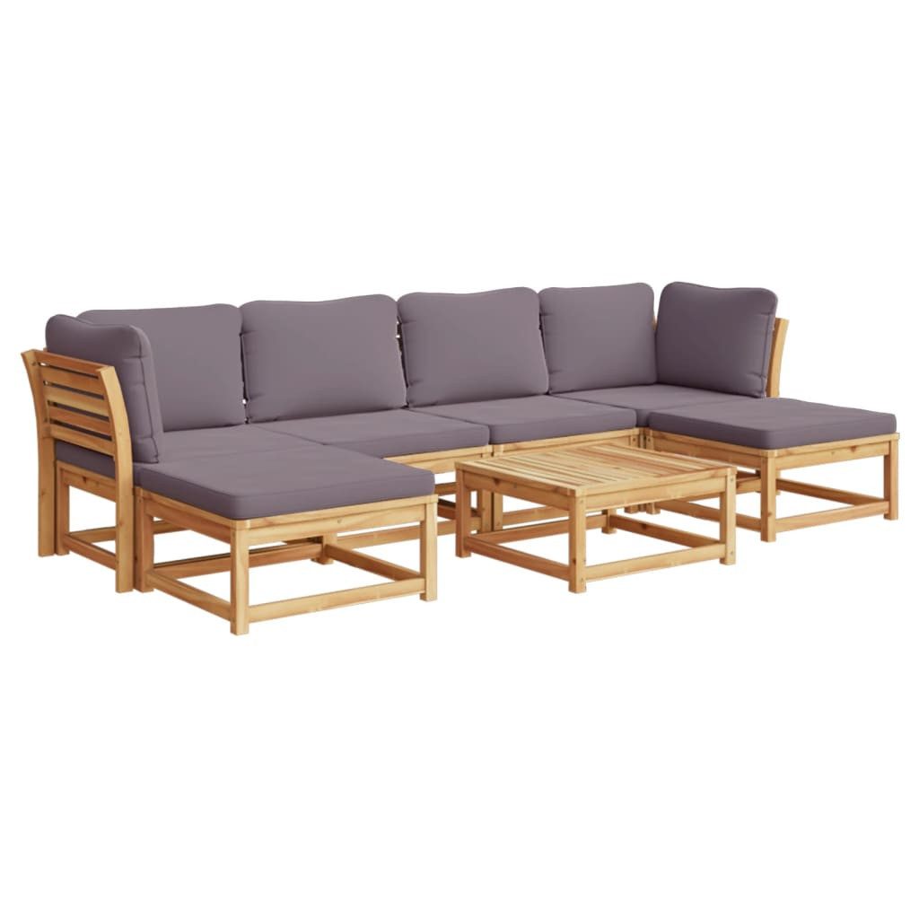 vidaXL Sofaelement 7-tlg. Garten-Lounge-Set mit Kissen günstig online kaufen