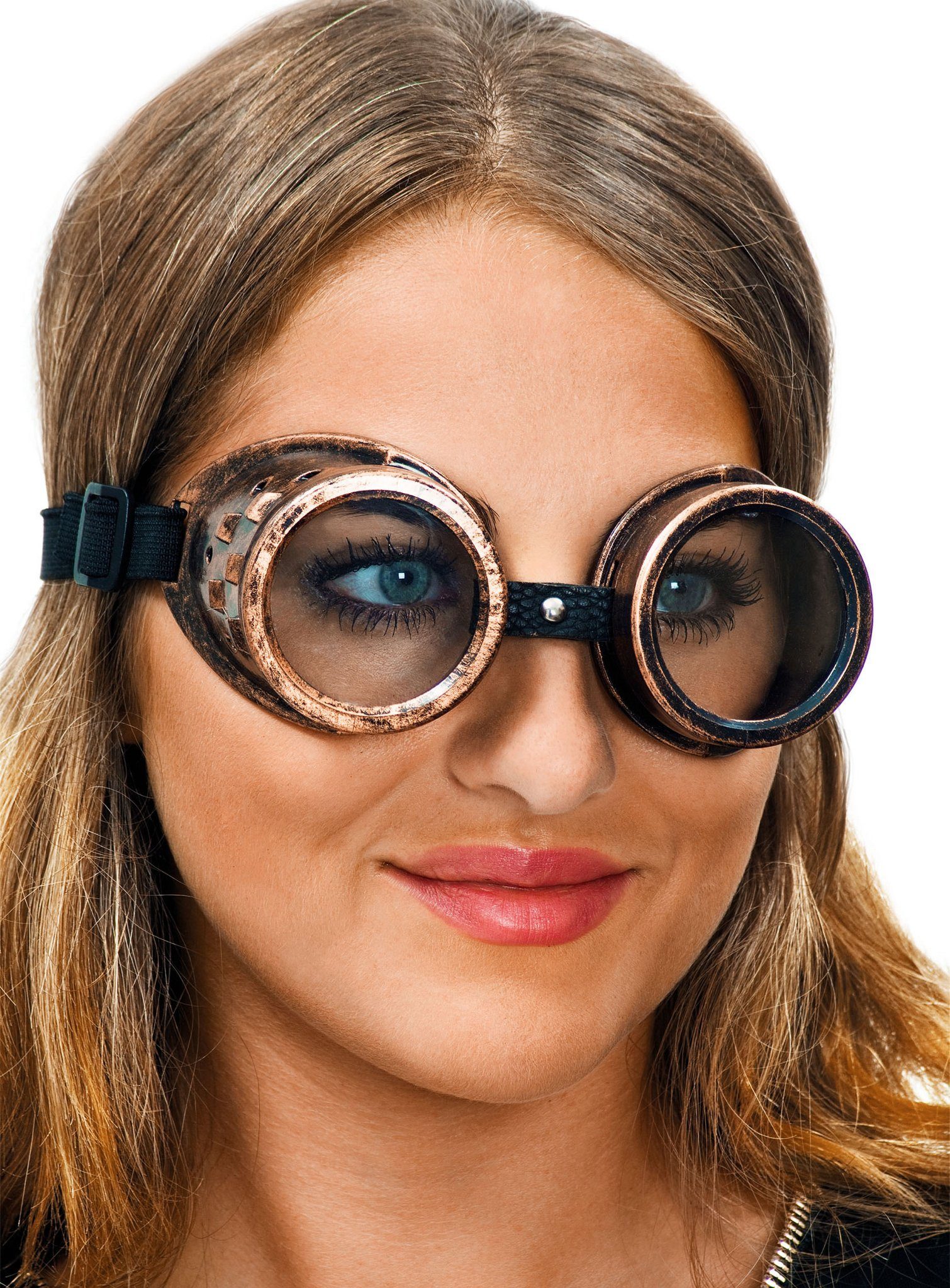 Kostüm Steampunk Brille kupfer