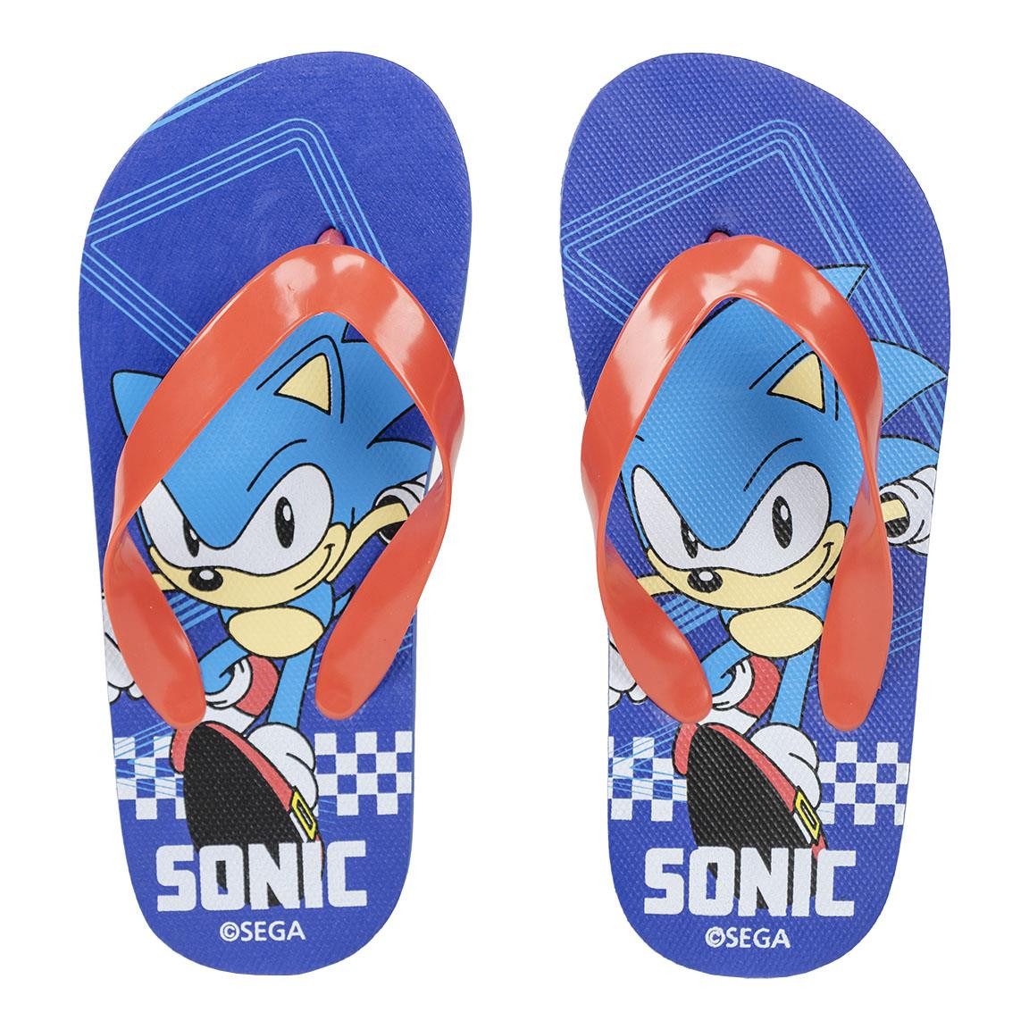 Sonic The Hedgehog Sonic The Hedgehog Flip Flops Sandalen Zehentrenner Gr. 28-35 Zehentrenner