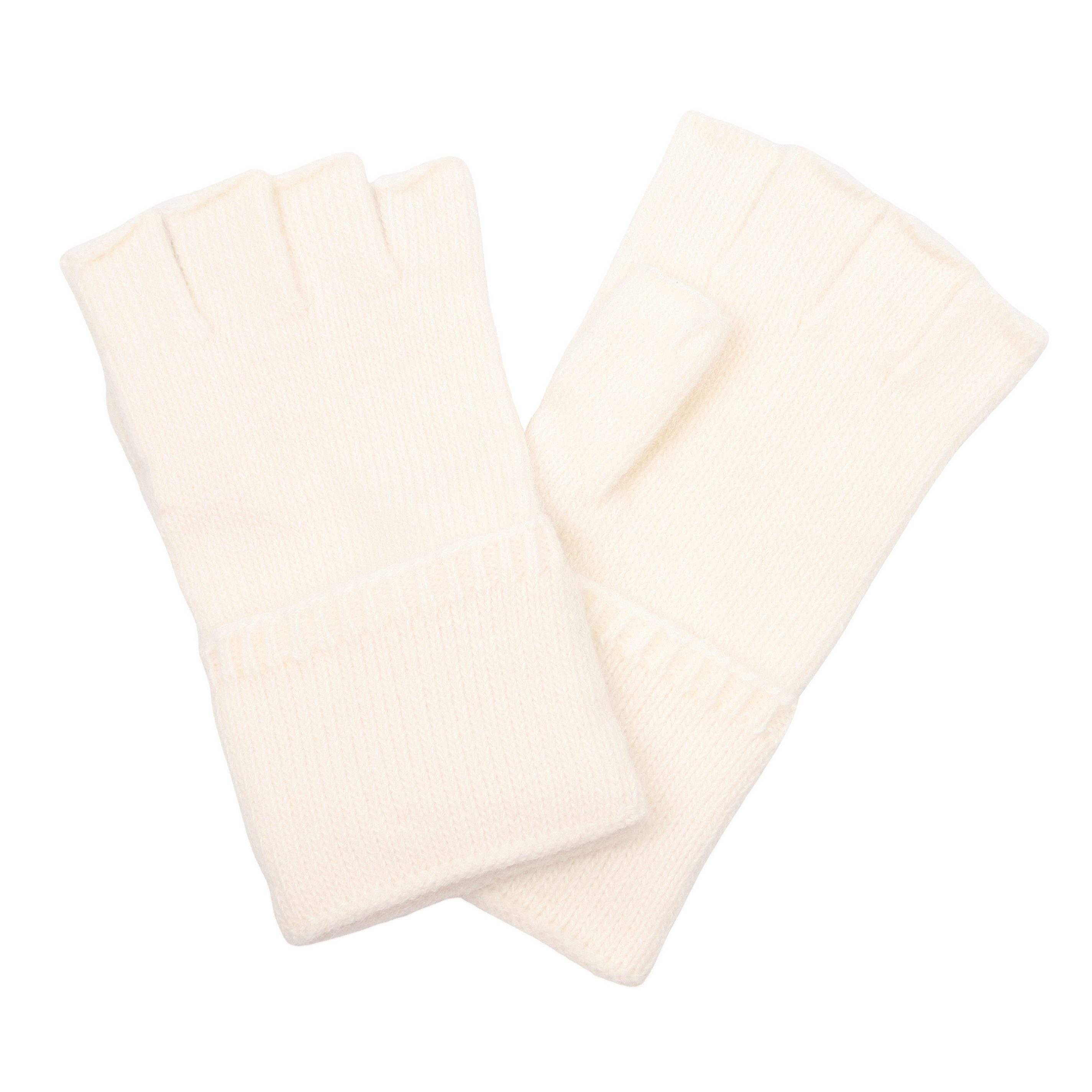 MIRROSI Strickhandschuhe Damen fingerlose Handschuhe mit 10 % Kaschmir-Ante günstig online kaufen