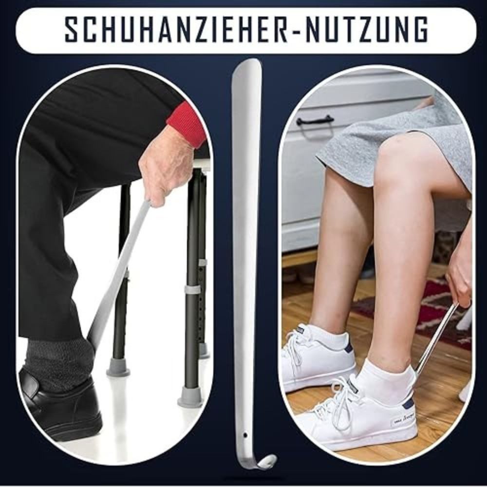 Montegoni Schuhlöffel 70 cm Edelstahl Schuhanzieher – Langer, robuster Schuhhelfer für alle (1-teiliges Schuhhilfe Produkt, Einzel-Schuhlöffel), Langlebig, ergo – Bild 5 von 5