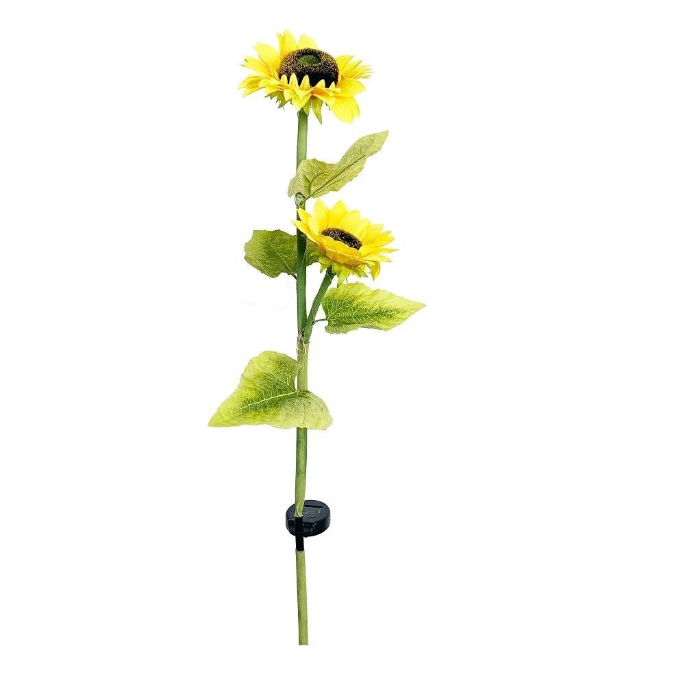 Seasonals LED Solarleuchte 1032 LED Solarstab "Sunny" gelbe Sonnenblume