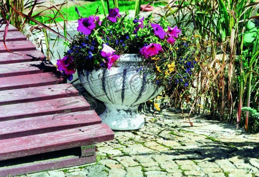 JVmoebel Skulptur Blumenkübel Pflanz Kübel Figur Blumentöpfe Garten Vasen Gefäss