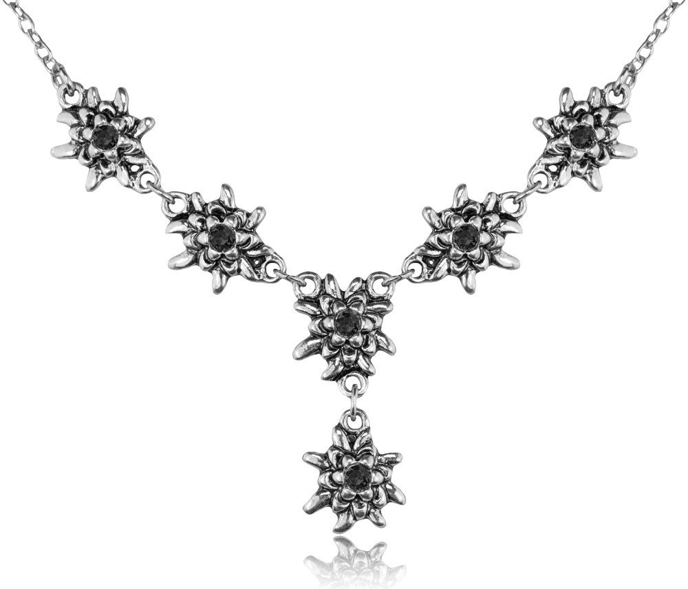 Kette mit Anhänger LUISIA® Edelweiß Collier 'Emilia' mit Premium Kris