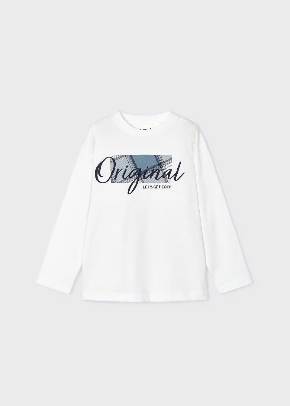 Langarmshirt Langarmshirt mit Stoff-Applikation, Jungen (404655)