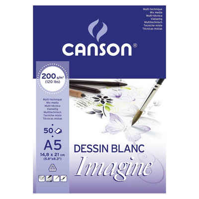 canson Notizbuch CANSON Skizzenblock Imagine, DIN A5, 200 g/qm