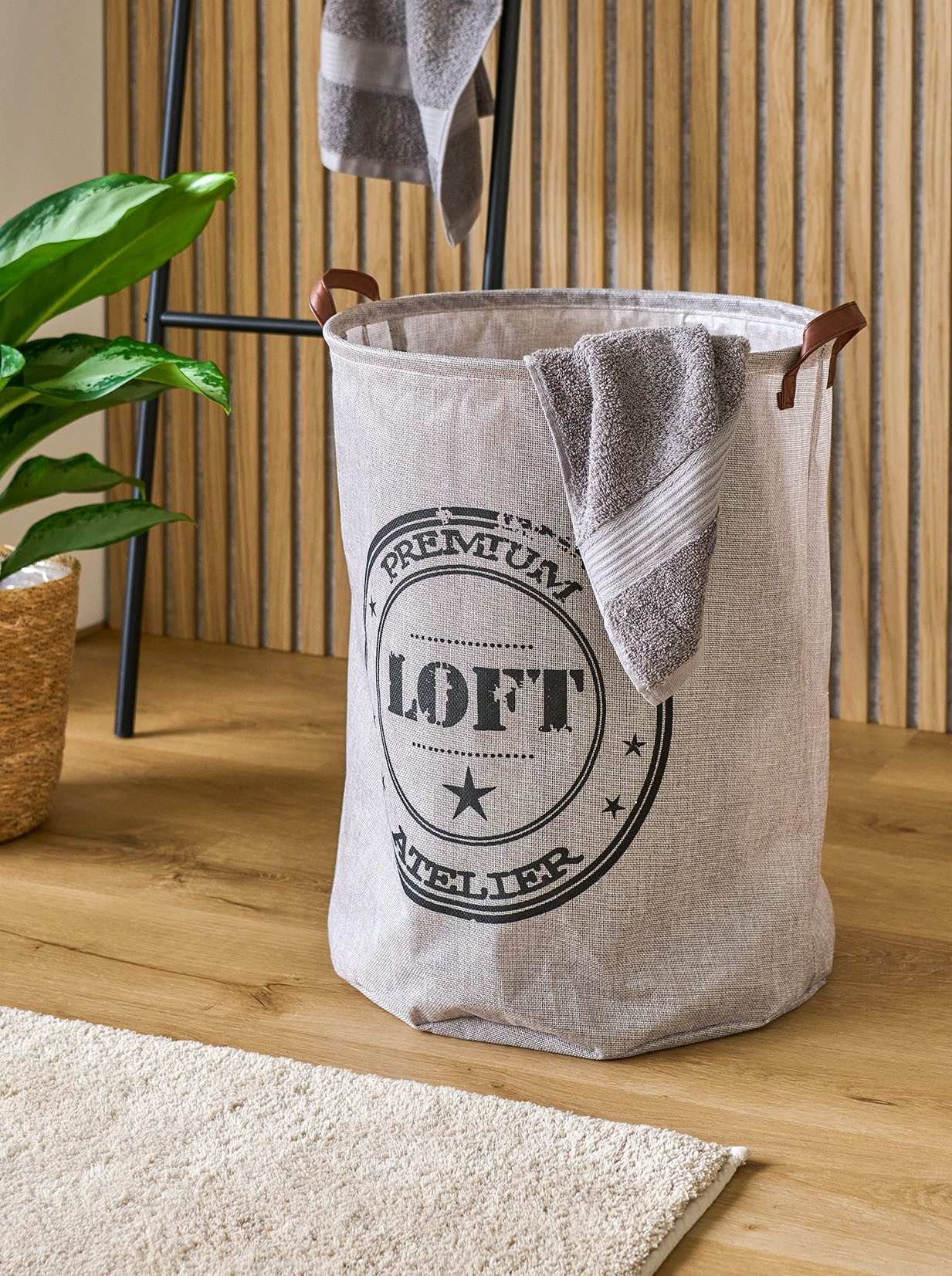 Zeller Present Wäschekorb, platzsparend verstaubar, Loft-Design, günstig online kaufen