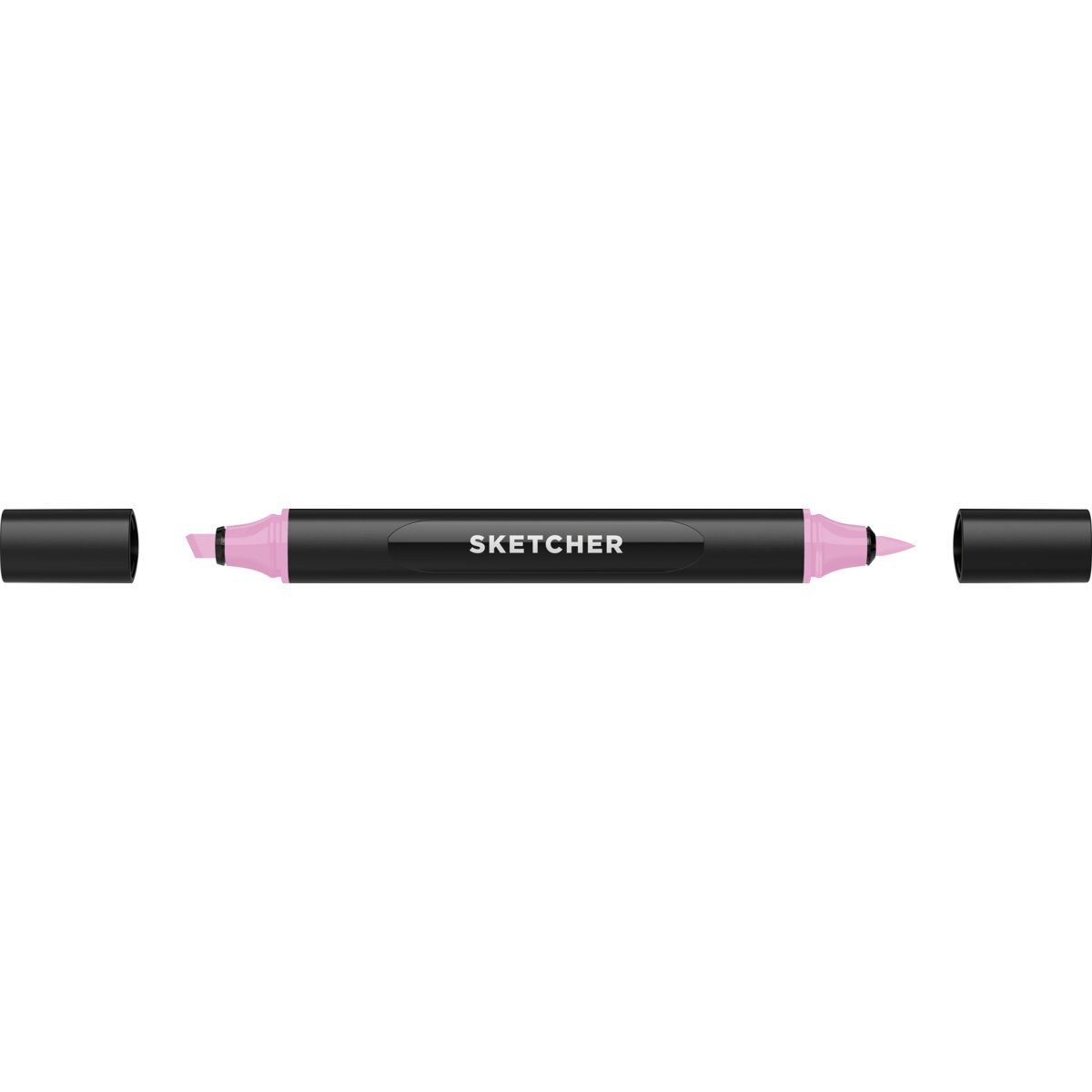 Filzstift Twinmarker Sketcher brush+chisel PL185 lila