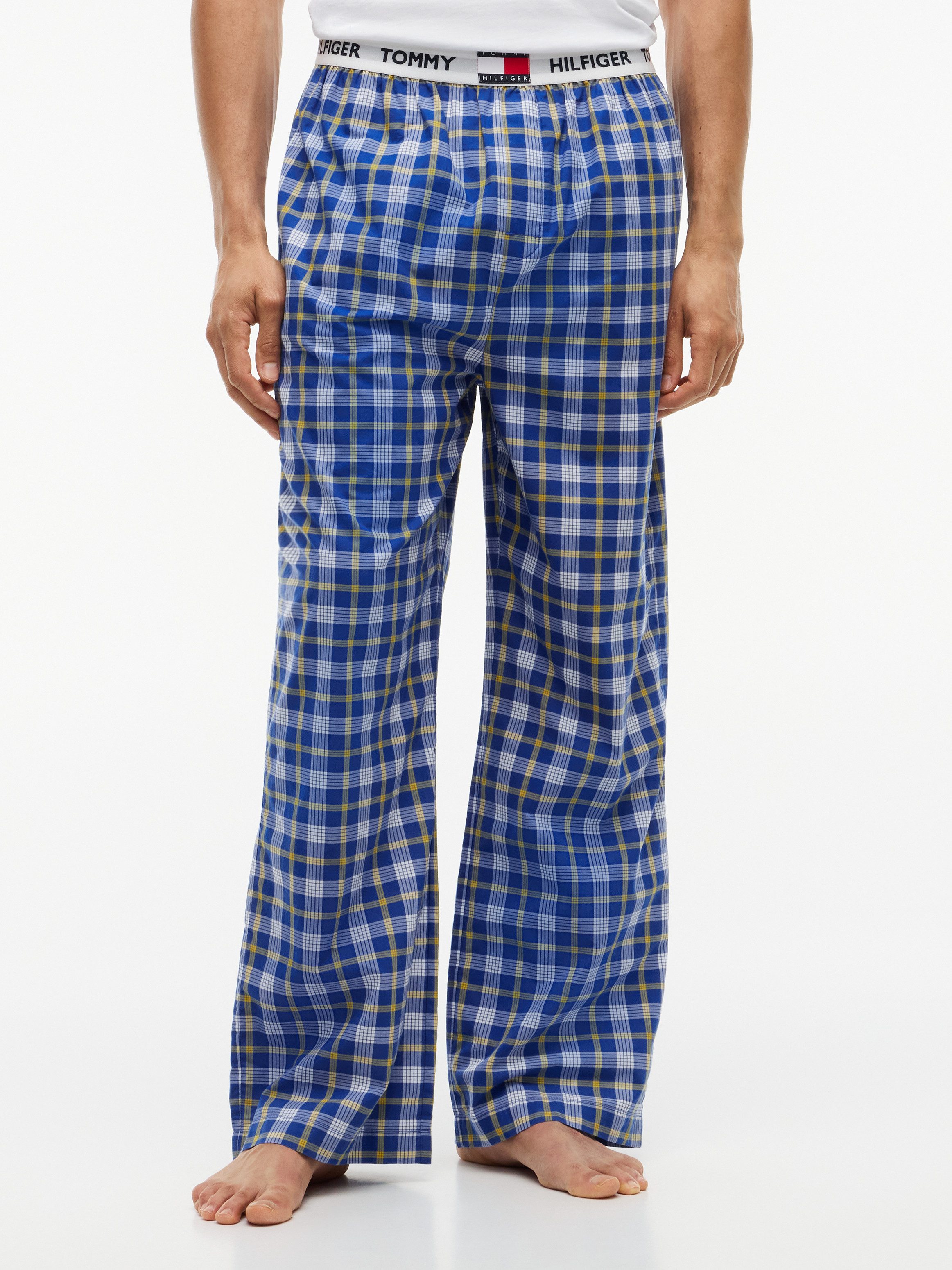 Tommy Hilfiger Underwear Pyjamahose WOVEN PJ PANT PRINT kariert, elastischer Bund