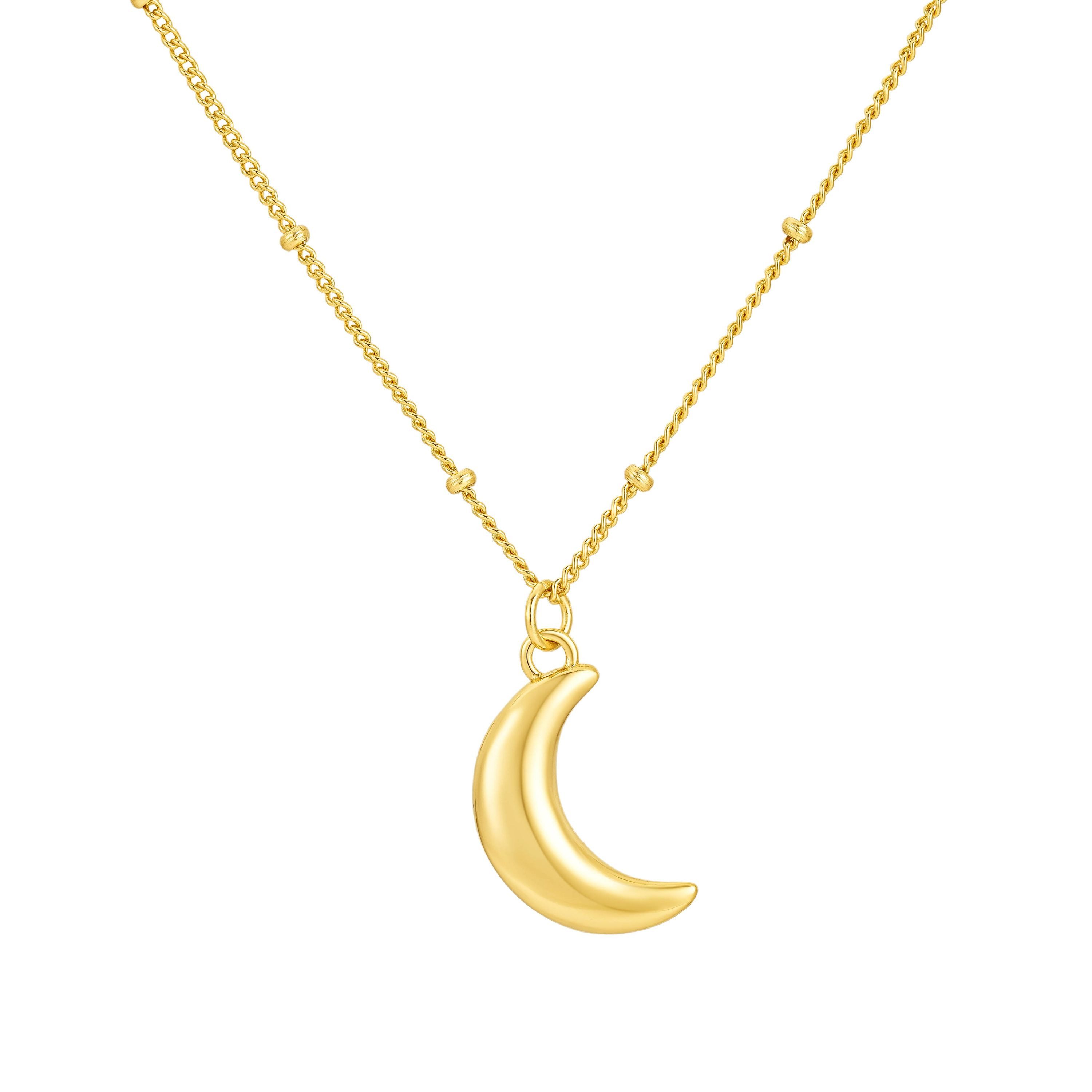 Kette mit Anhänger Halskette Luna