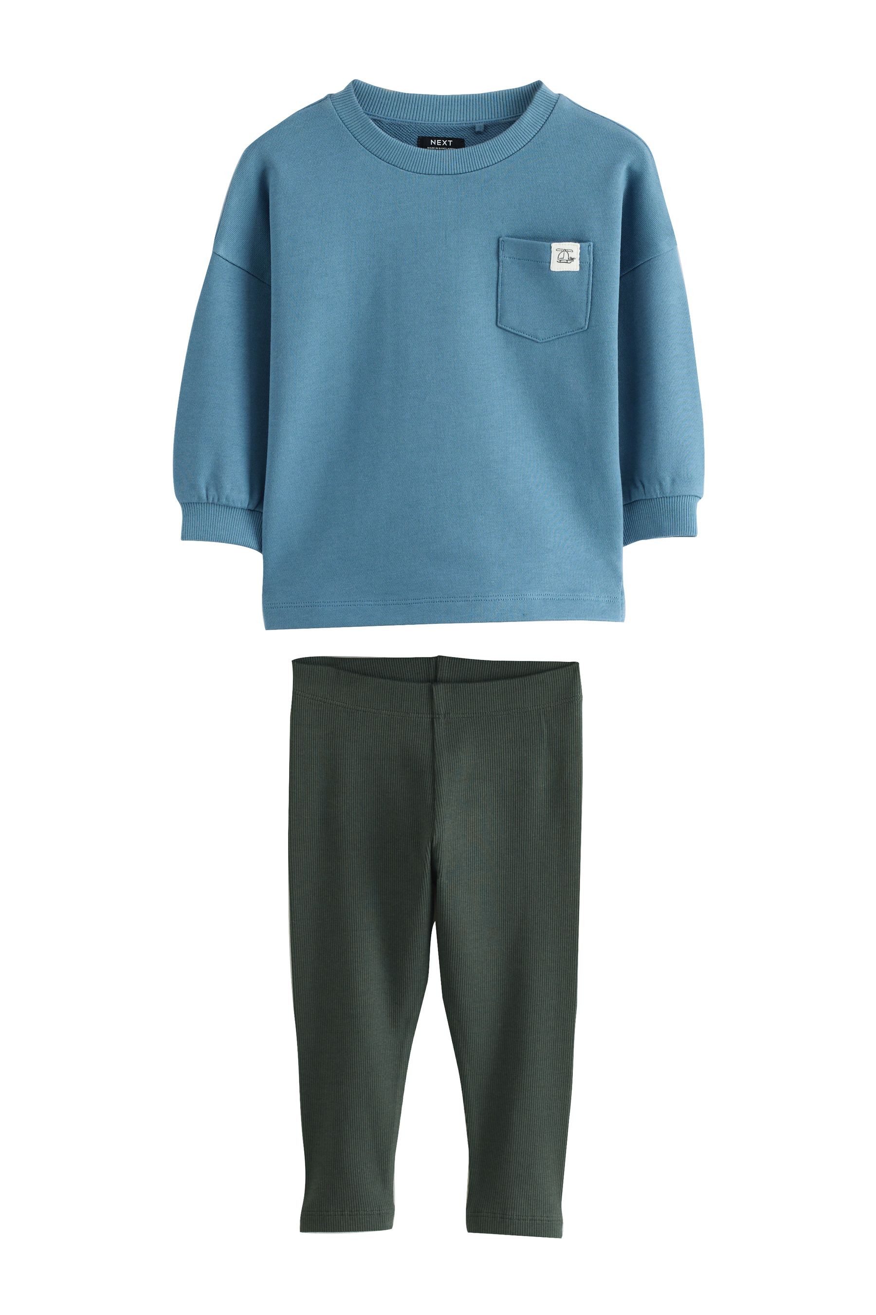 Shirt & Leggings Langarmoberteil und Leggings im Set