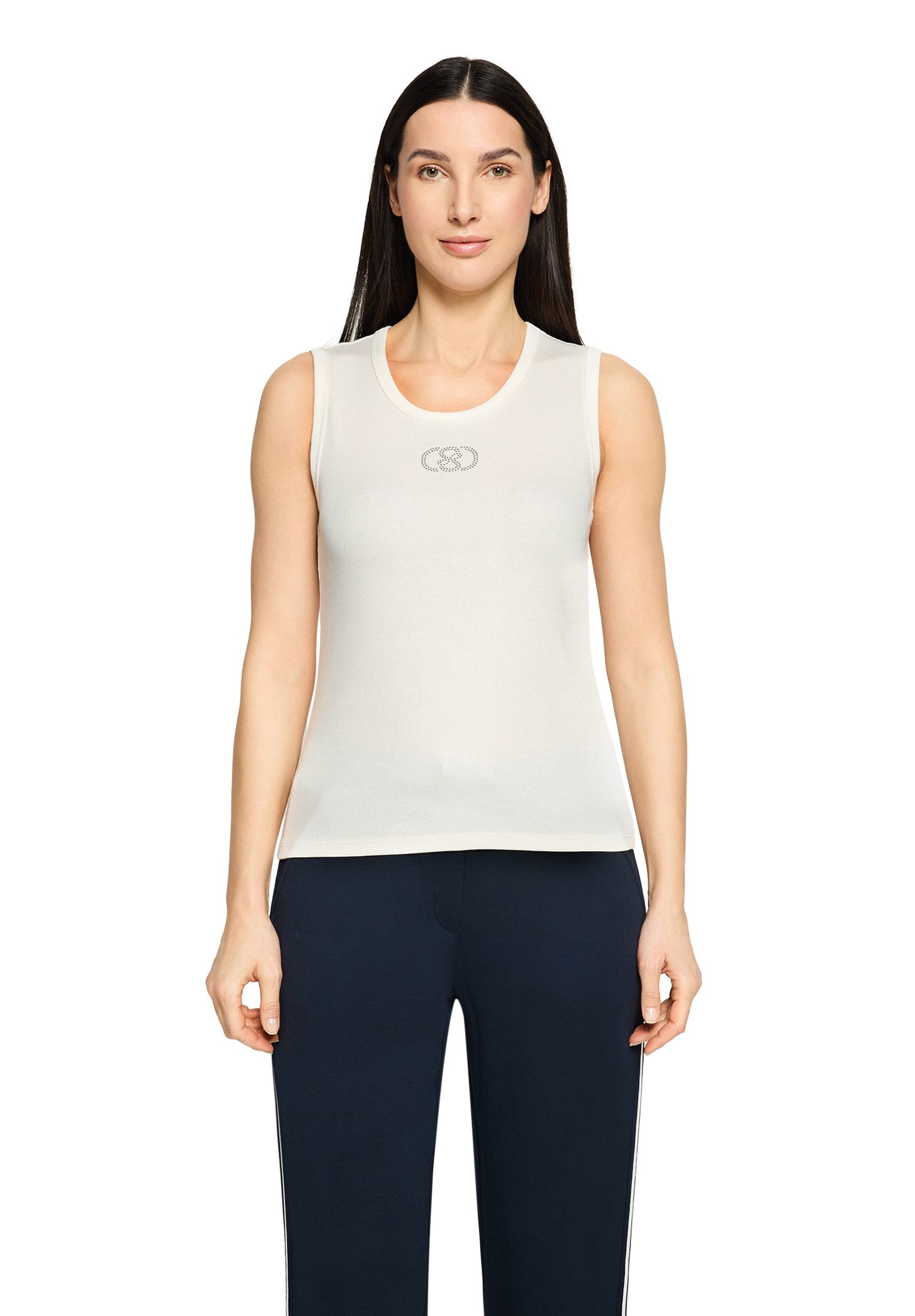 T-Shirt Damen mit Rippenstruktur
