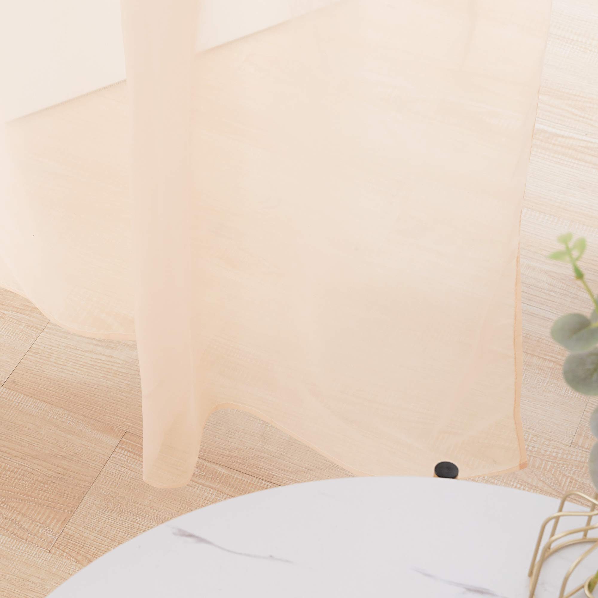 Deconovo Vorhang Transparent Voile Gardinen mit Ösen Wohnzimer Ösenvorhang 2er Set, Luftig Modern Store Dekoschals Schlafzimmer einfarbig pflegeleicht – Bild 3 von 5