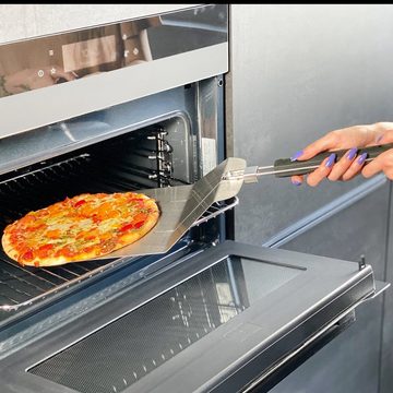 Intirilife Pizzaschieber, Pizzaschieber aus Edelstahl - 53.5 x 24.5 x 6.5 cm - Pizzaschaufel
