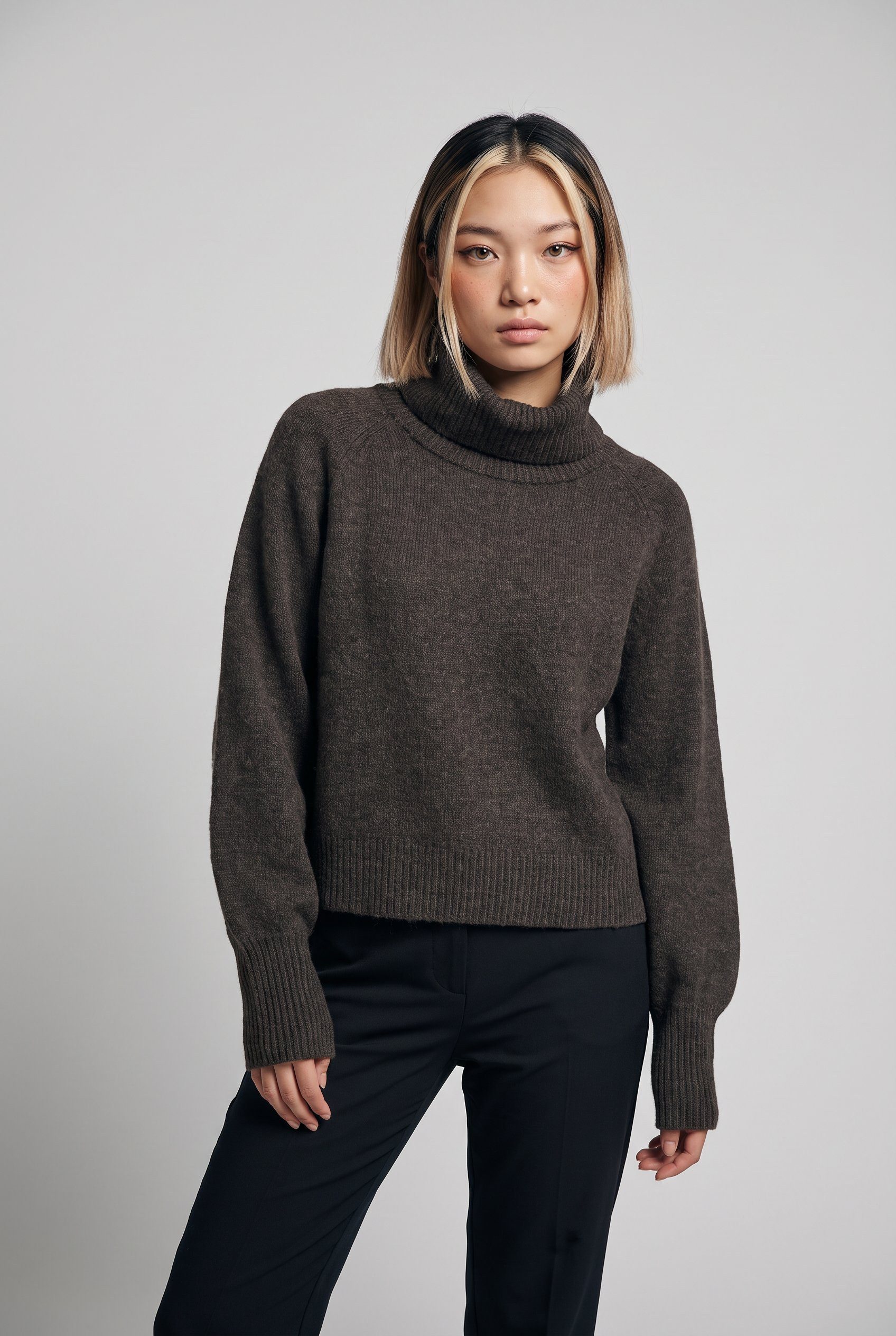 ONLY Rollkragenpullover ONLOLIVIA LS ROLL NECK CC KNT Materialmix, regular fit