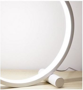 XDeer LED Tischleuchte LED Tischleuchte,Nachttischlampe Dimmbar,Schreibtischlampe in Runden, Modern Tischlampe Warmweiß,Tischleuchte für Schlafzimmer