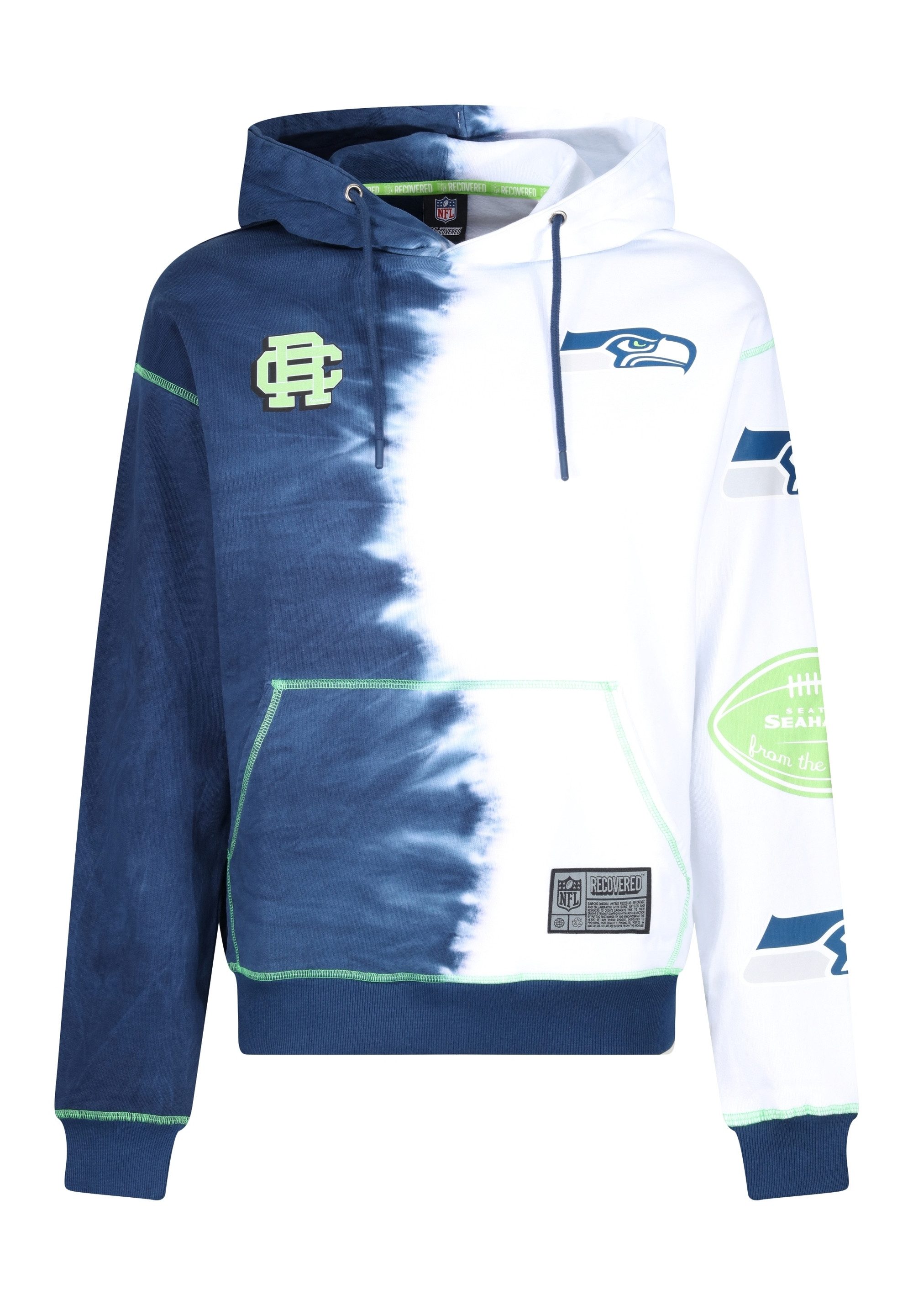 Kapuzensweatshirt NFL Seahawks Ink Dye Effect On