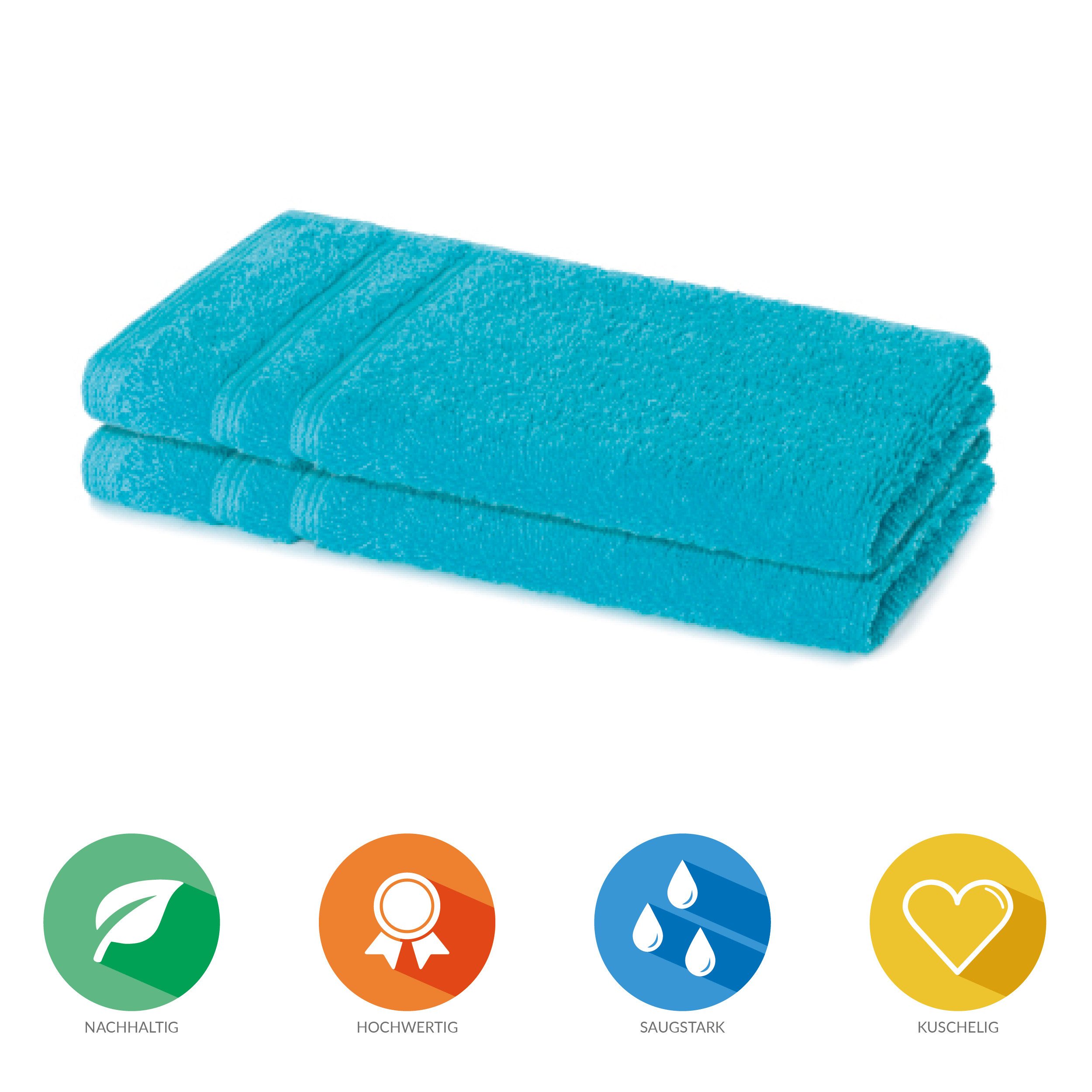 Lavea Gästehandtuch Bali Gästetücher 30x50 cm, Weiches Bio-Baumwollfrottee günstig online kaufen